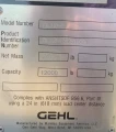 2018 Gehl DL1240 telehandler