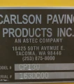 2020 Carlson CP130 paver