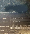 2016 Komatsu WA270-8 Wheel Loader WAttachments