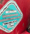 2017 Takeuchi TB290 Mini Excavator