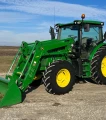 2013 John Deere 6125R MFWD Tractor Loader