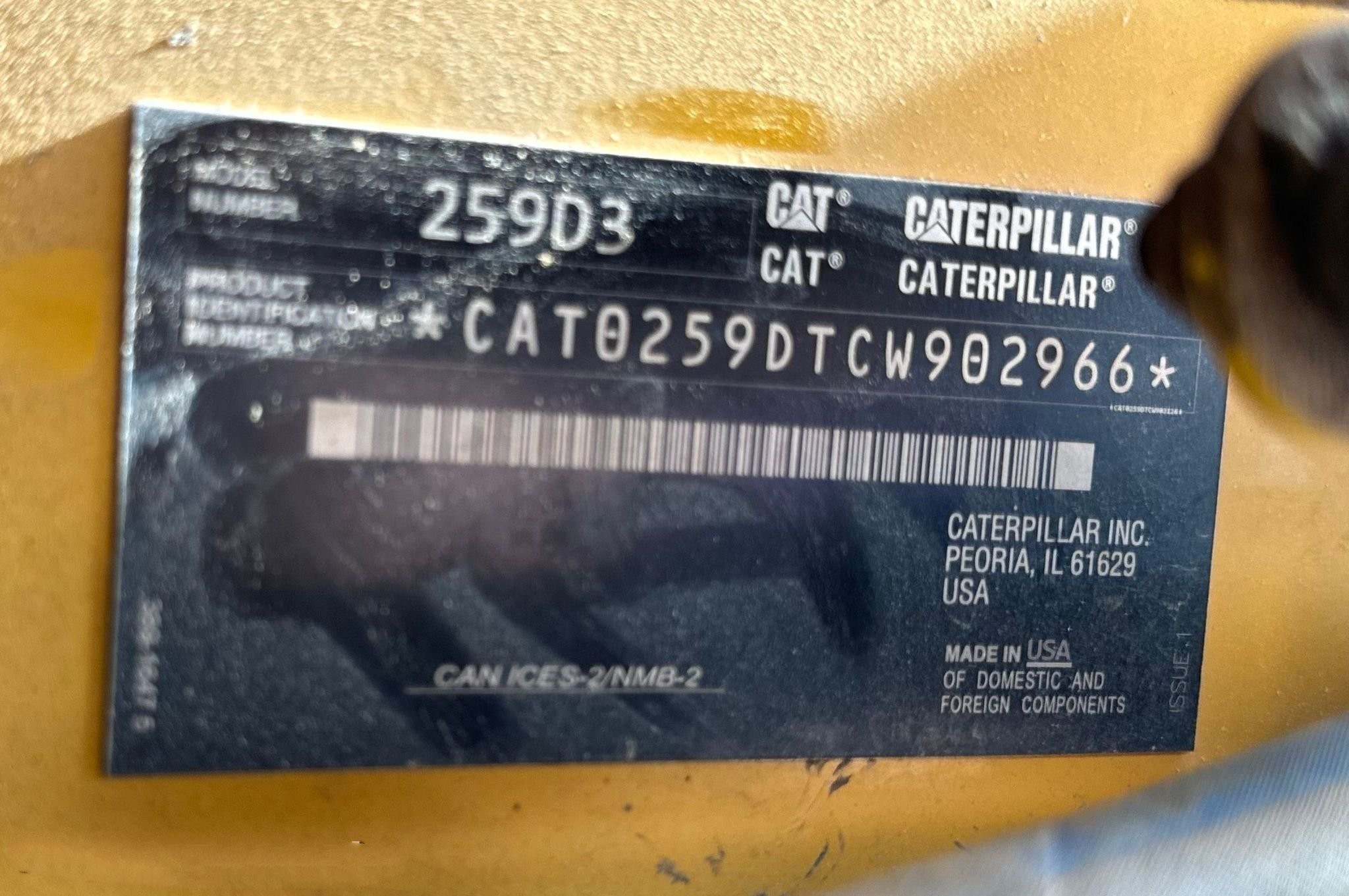 gallery 2019 Caterpillar 259D3 tracked skid steer loader