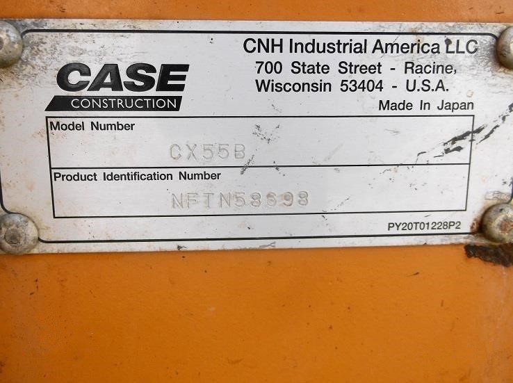 gallery 2016 Case CX55B mini excavator