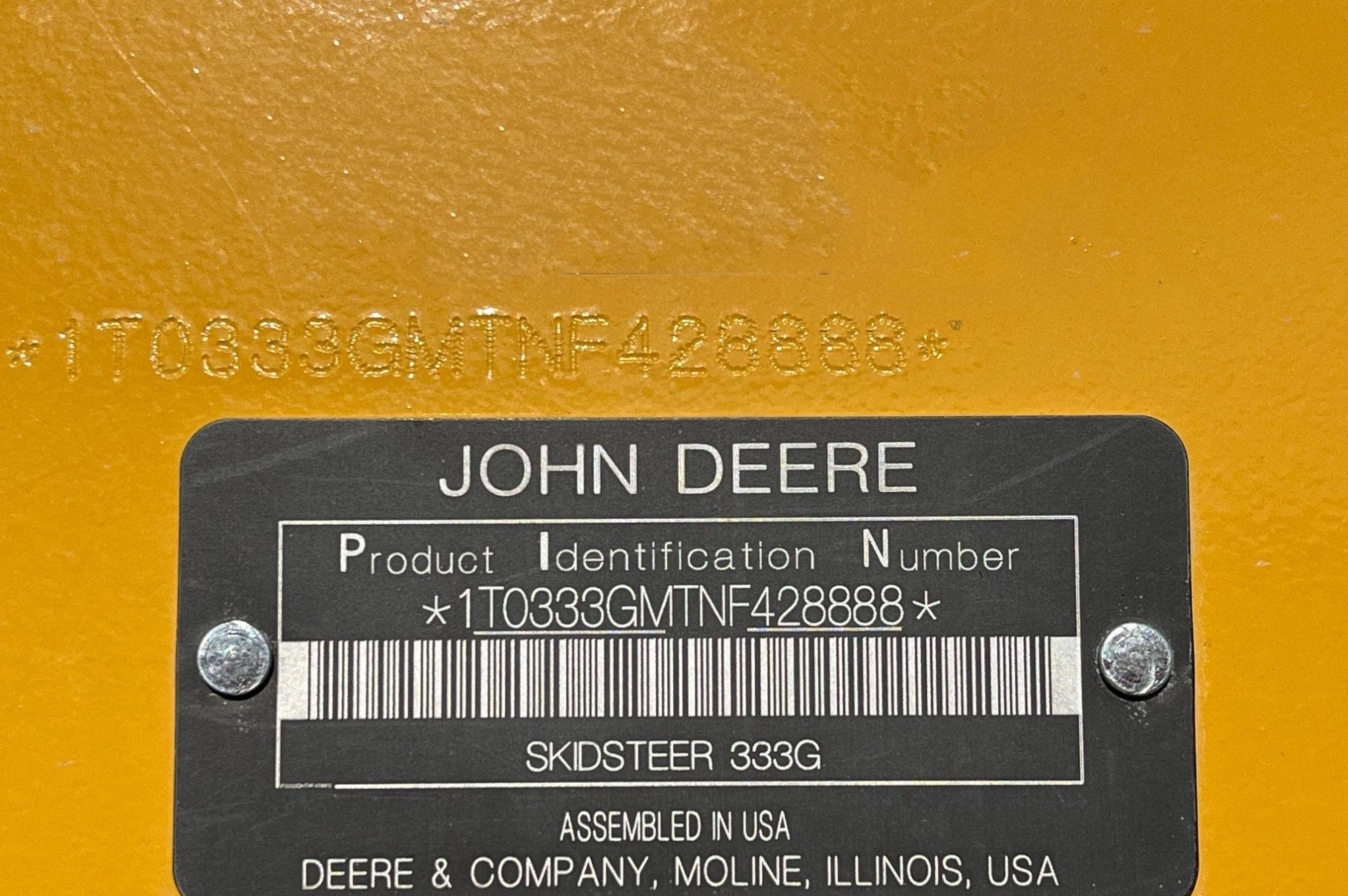 gallery 2022 JohnDeere 333G compact track loader
