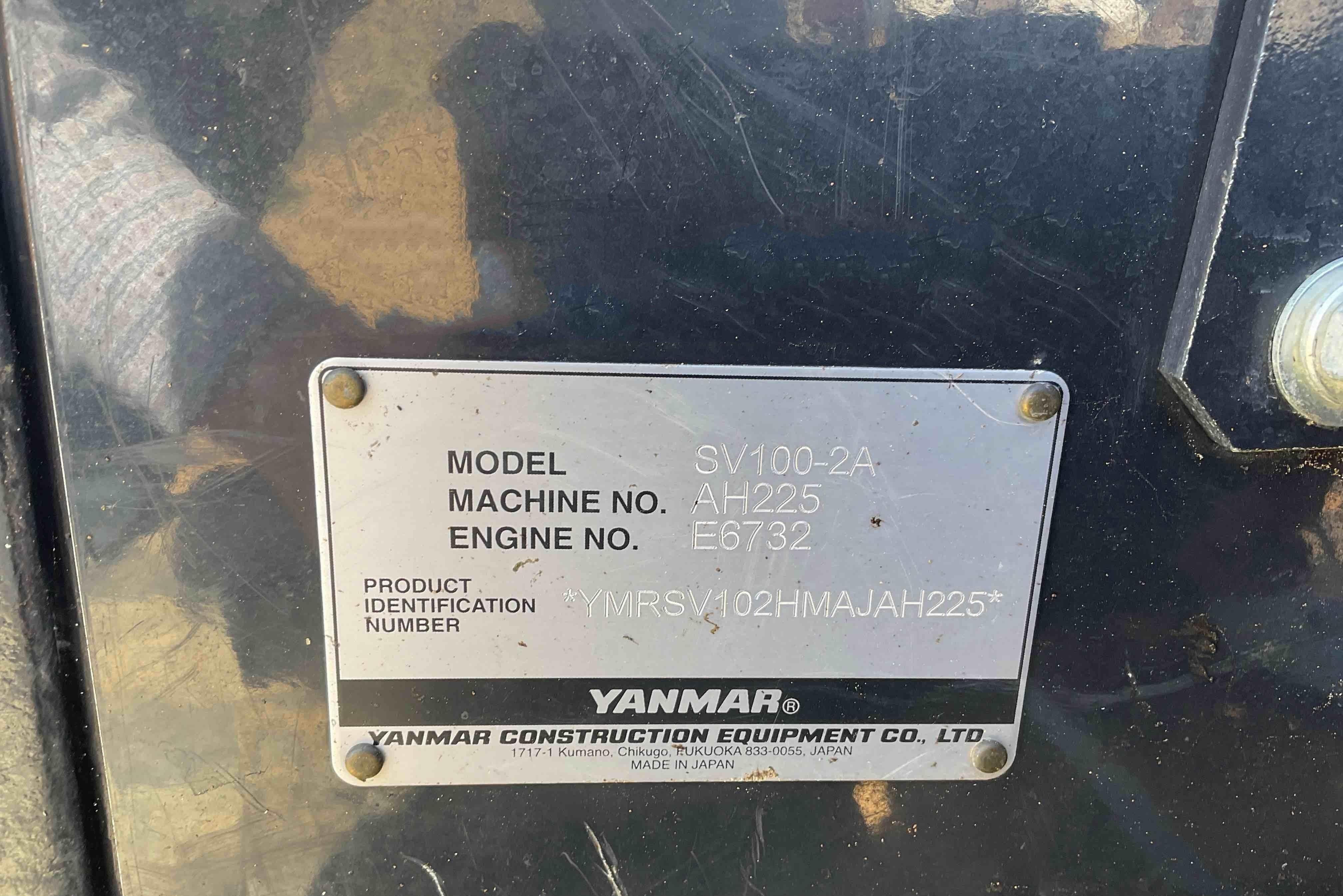 gallery 2021 Yanmar SV100-2A Excavator WHyd Thumb