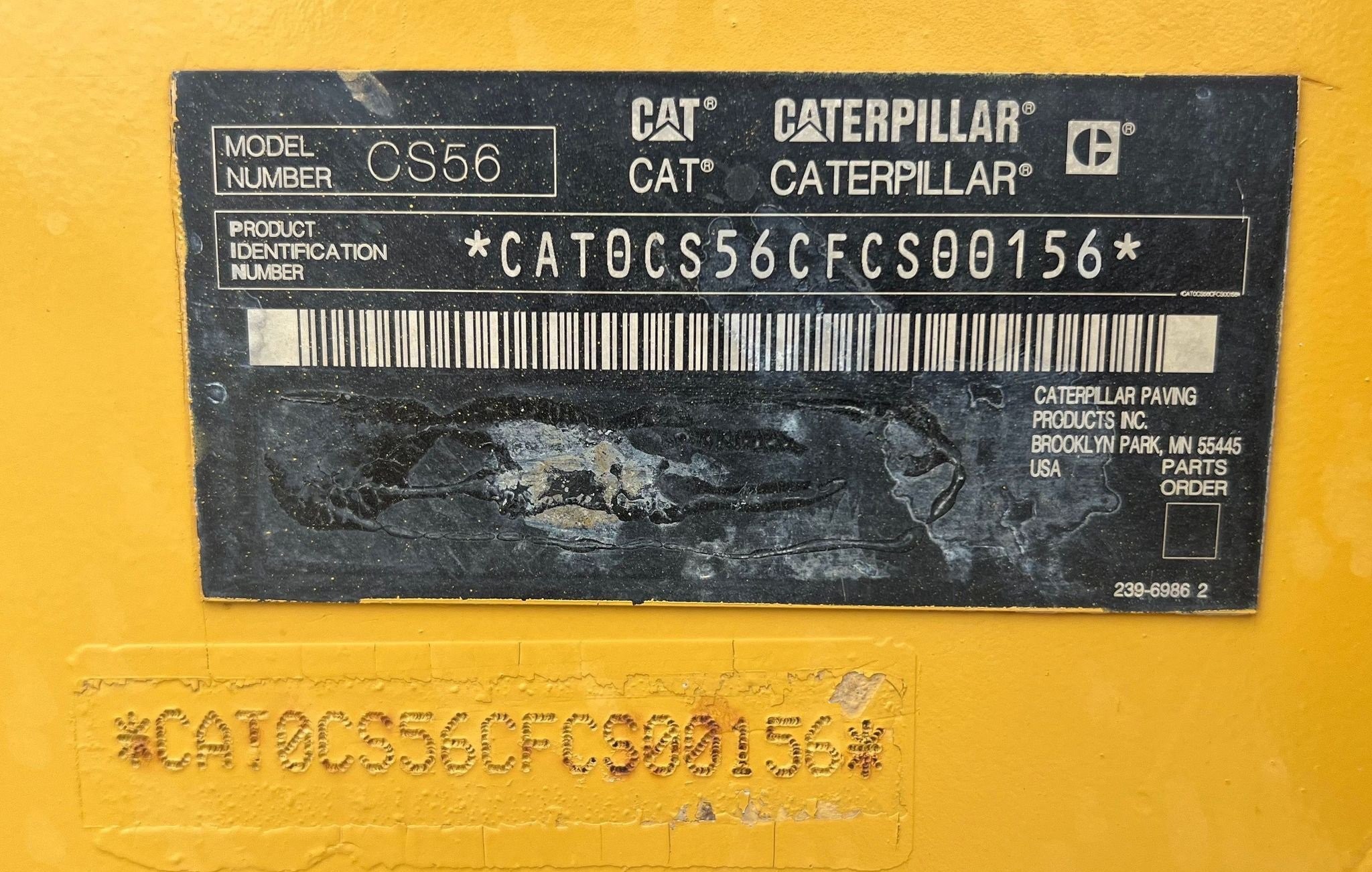 gallery 2008 Caterpillar CS56 single drum vibratory roller
