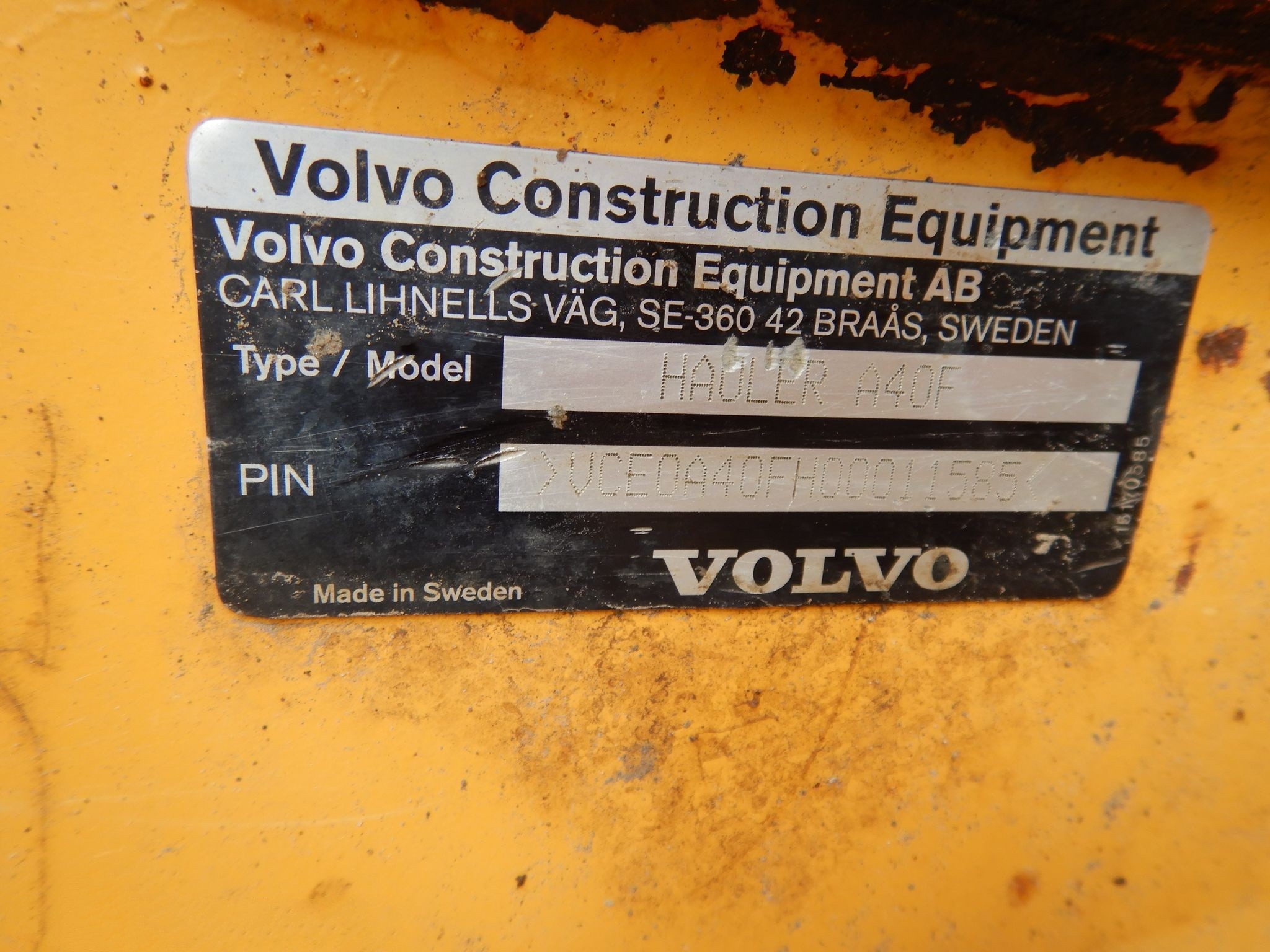 gallery 2012 Volvo A40F haul truck