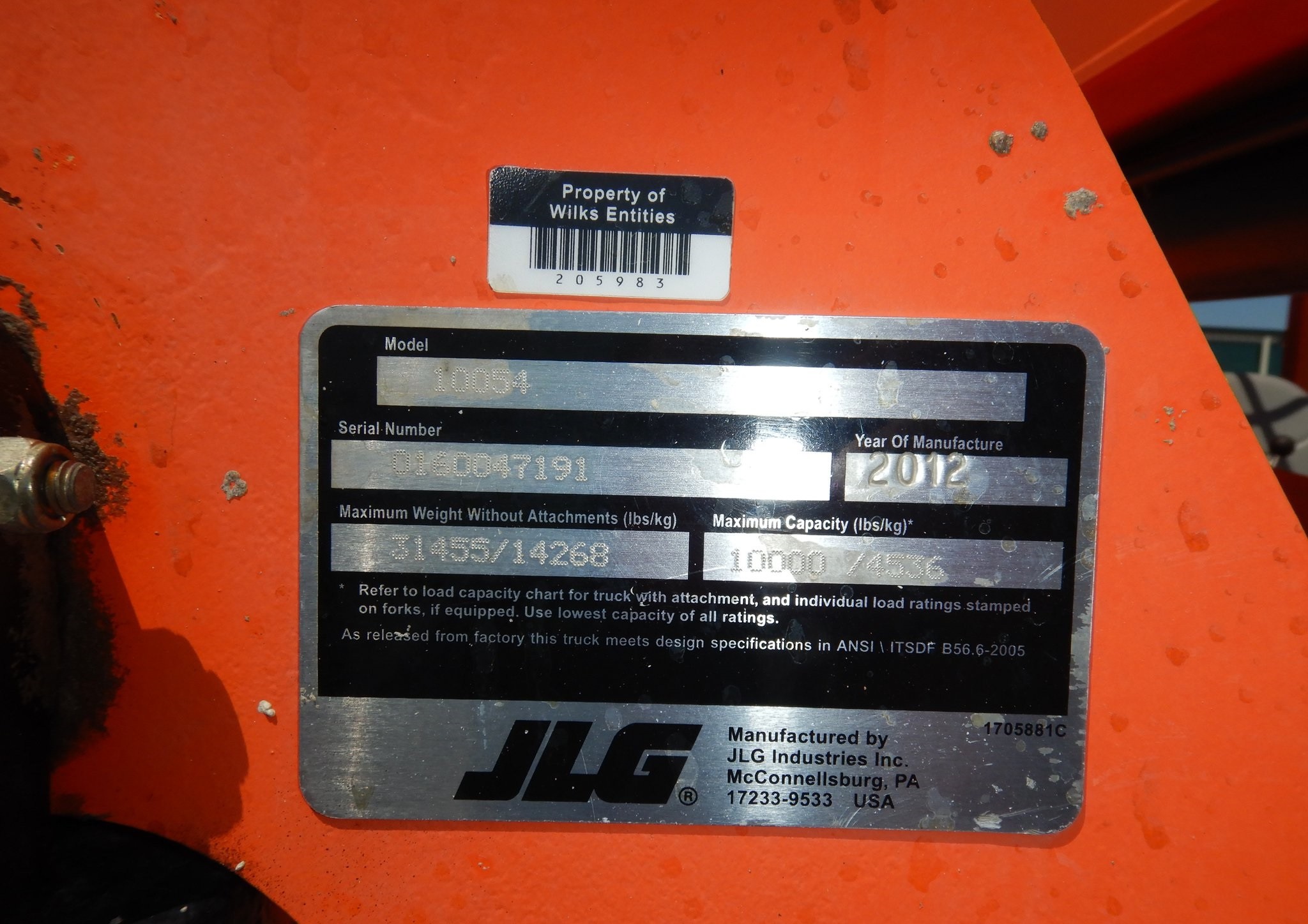 gallery 2012 JLG Skytrak 10054 telehandler