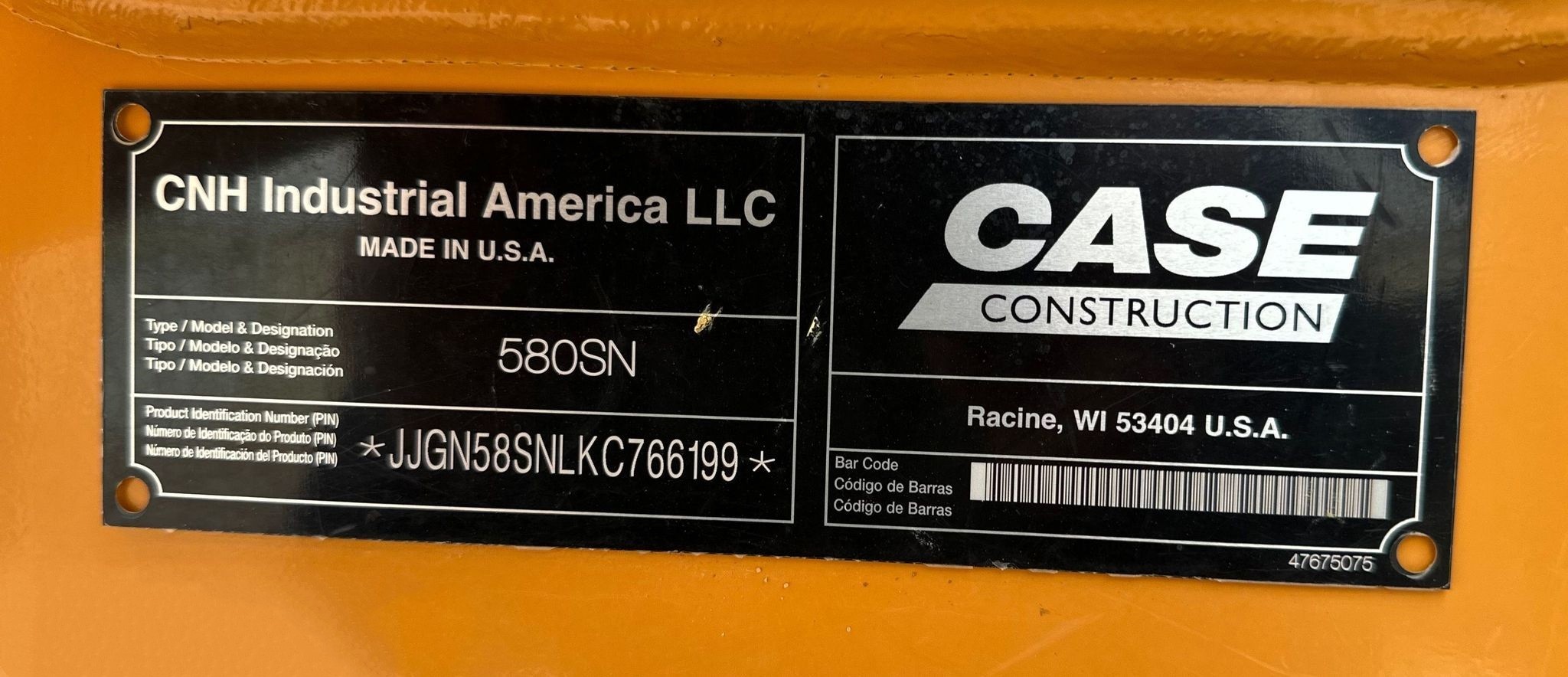 gallery 2019 Case 580 Super N backhoe