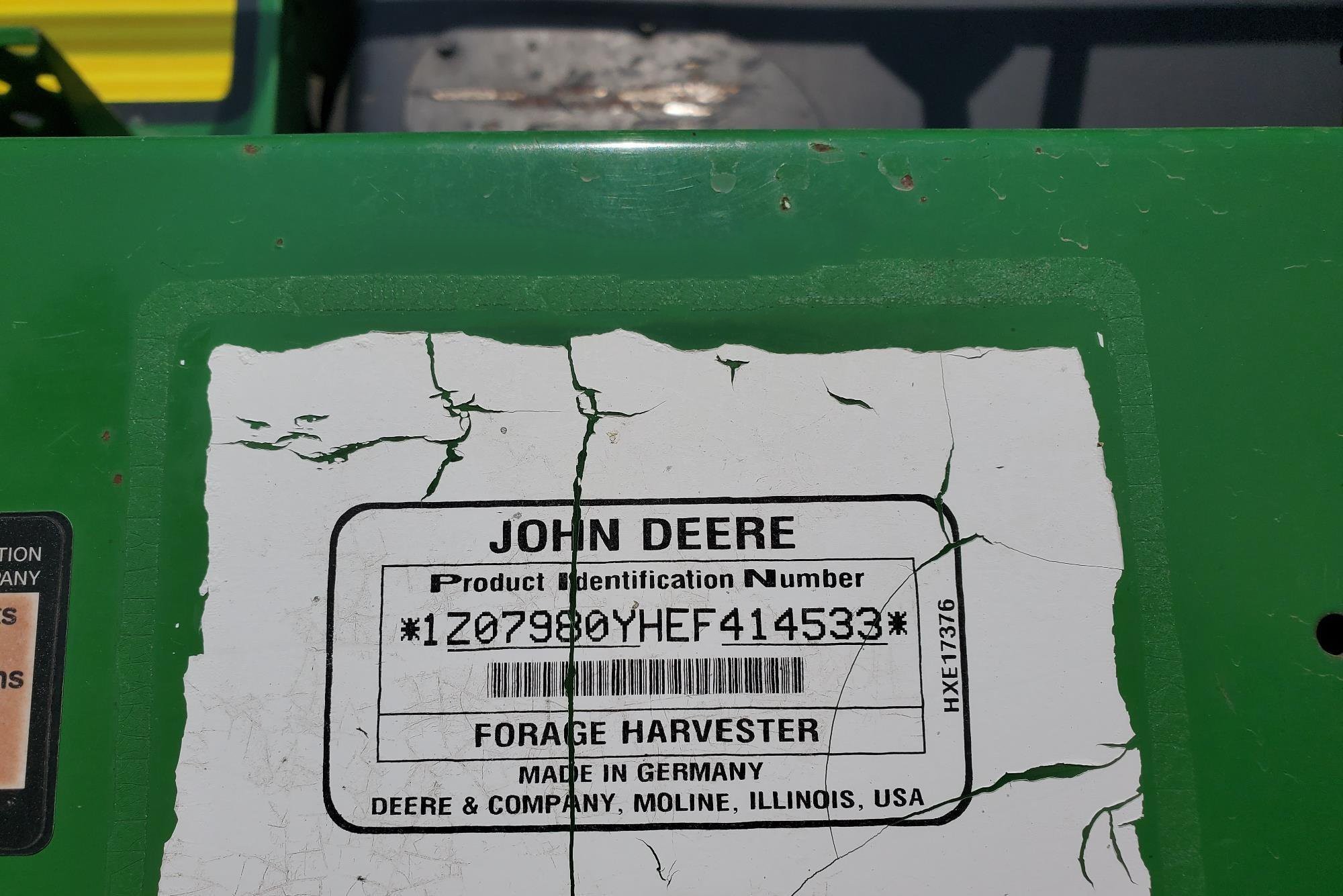 gallery 2015 John Deere 7980 Self-Propelled Forage Harvester