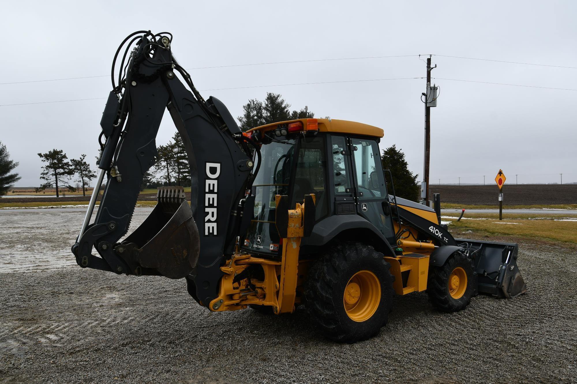 gallery 2012 John Deere 410K TC 4x4 Loader Backhoe W4-IN-1 Bucket & Extendahoe