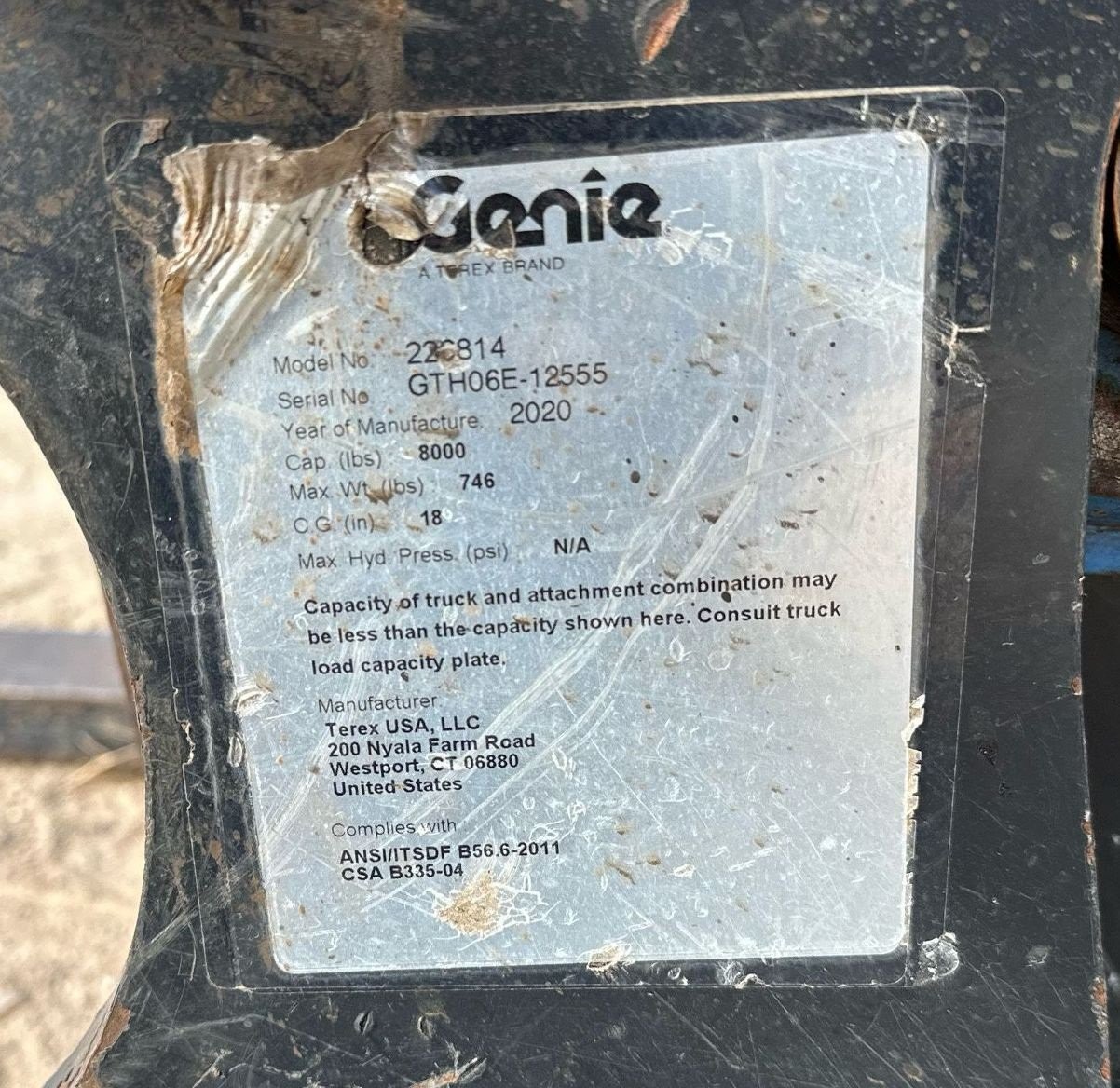 gallery 2020 Genie GTH-636 telehandler