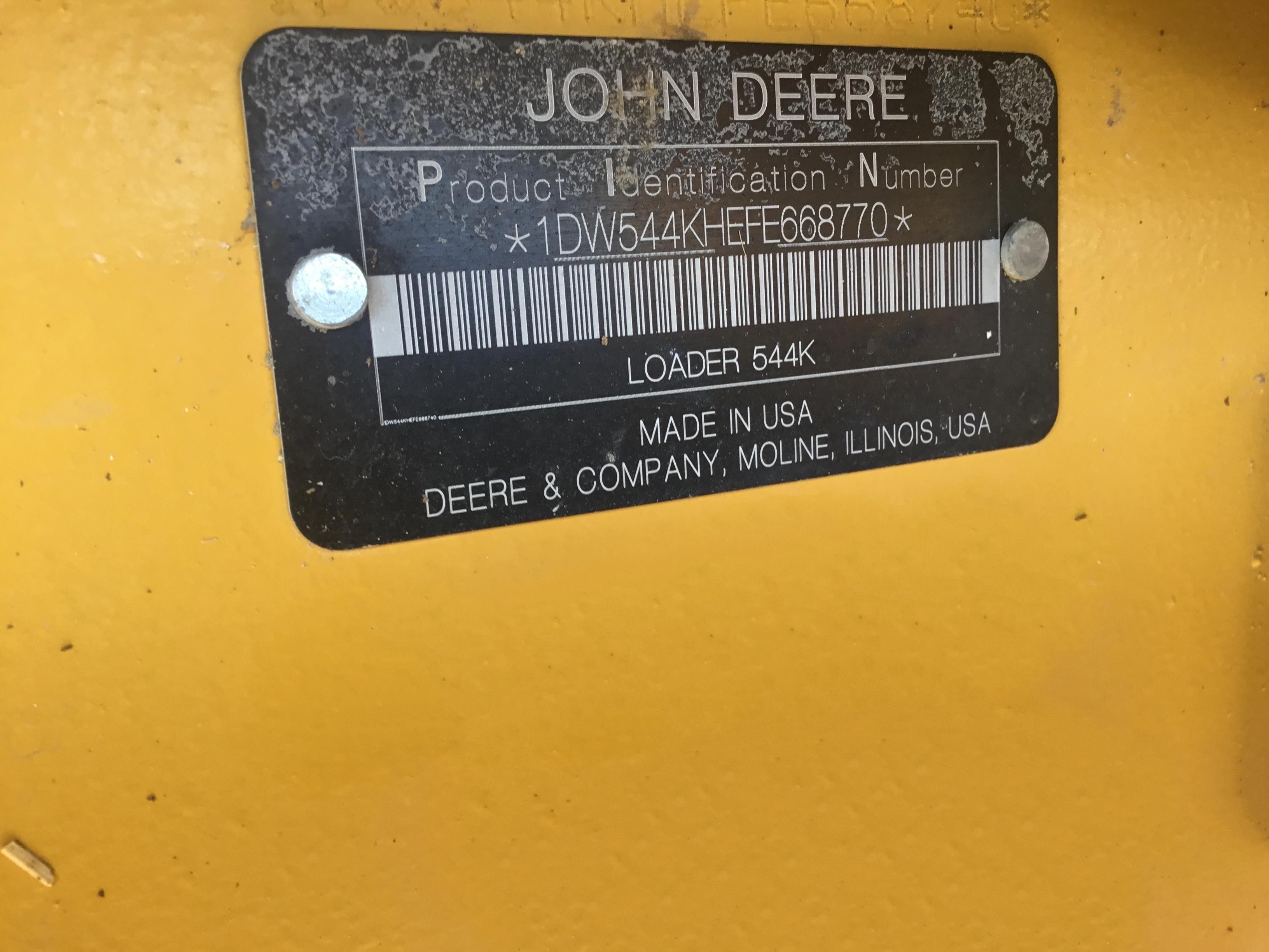gallery 2015 John Deere 544K High Lift Wheel Loader