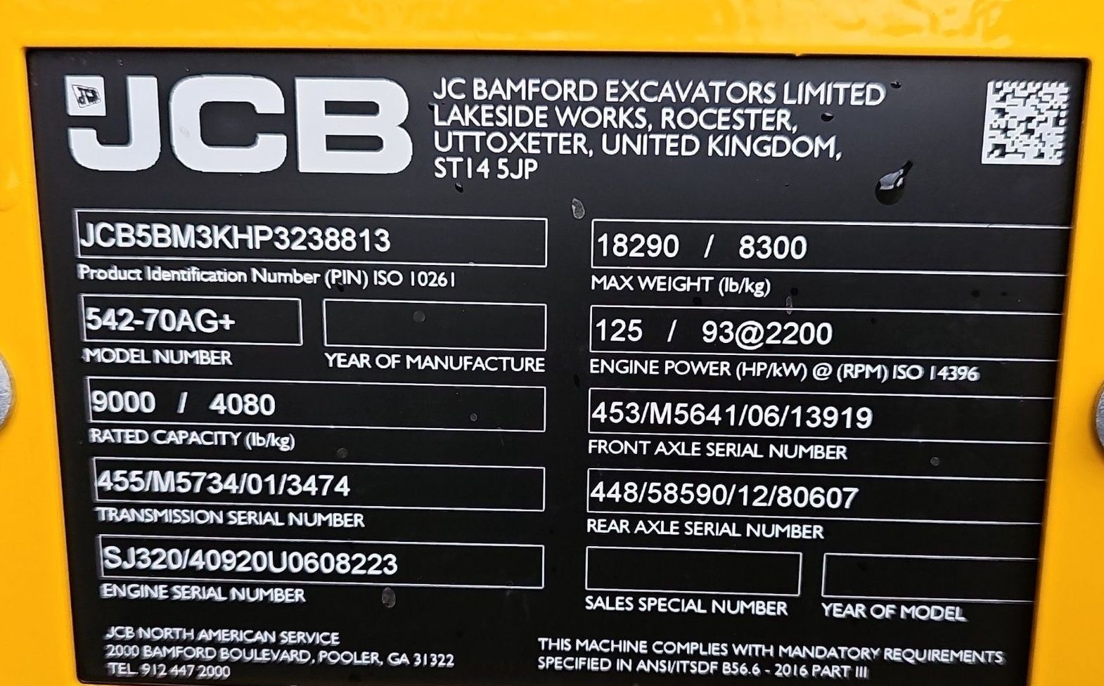 gallery 2023 JCB 542-70AG telehandler