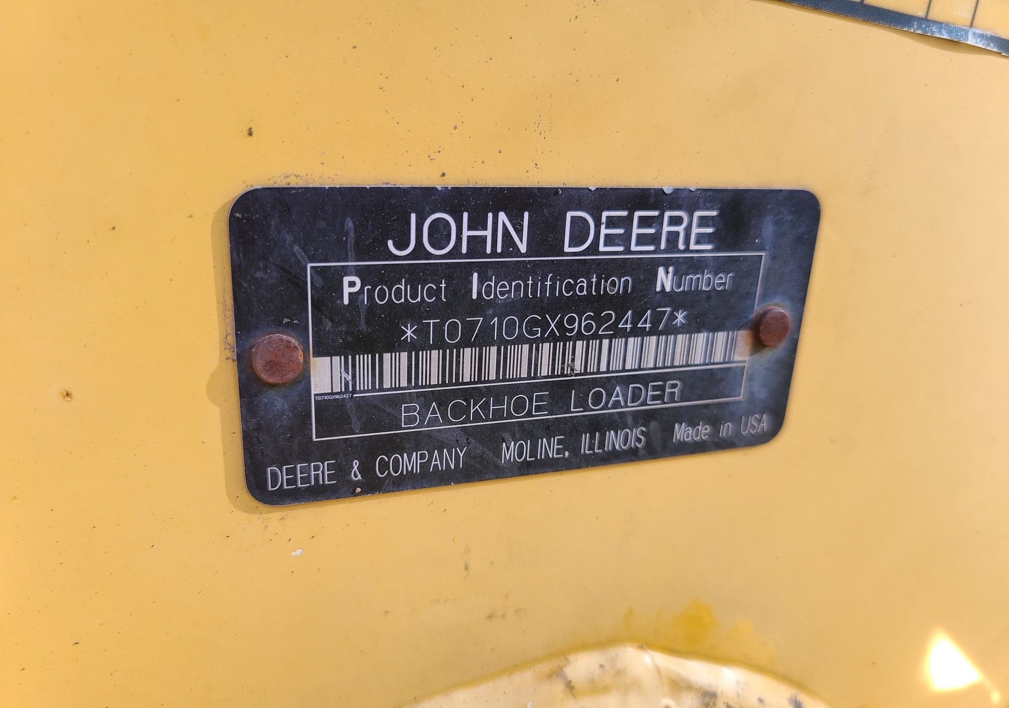 gallery 2007 John Deere 710G backhoe