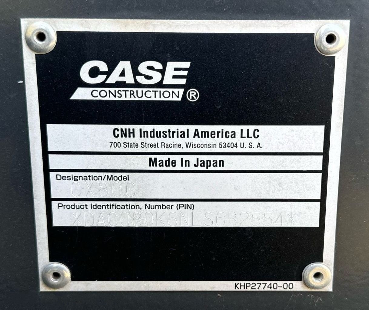 gallery 2020 Case CX80C excavator