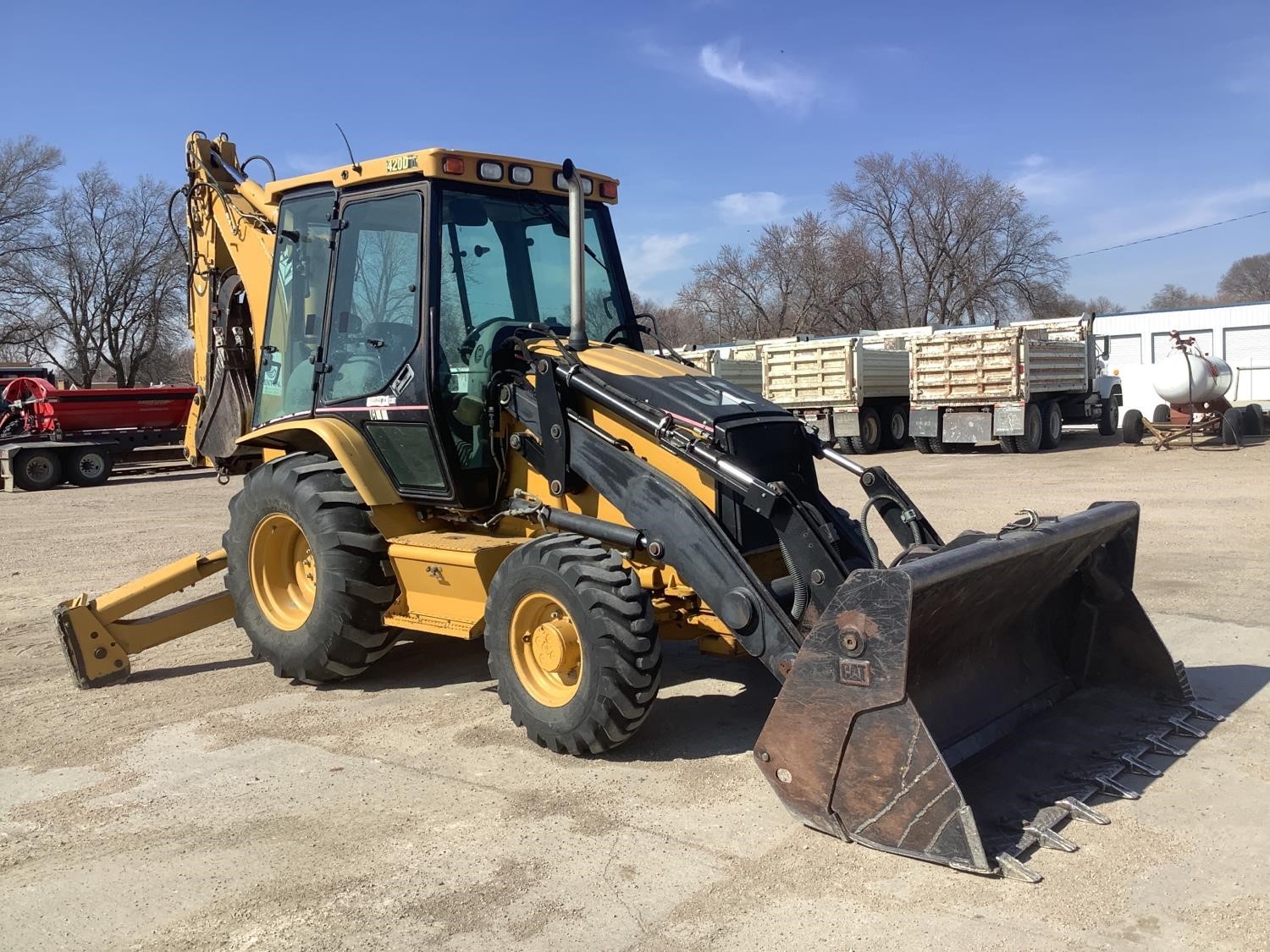 gallery 2005 Caterpillar 420D 4x4 Loader Backhoe W4-IN-1 Bucket & Extend