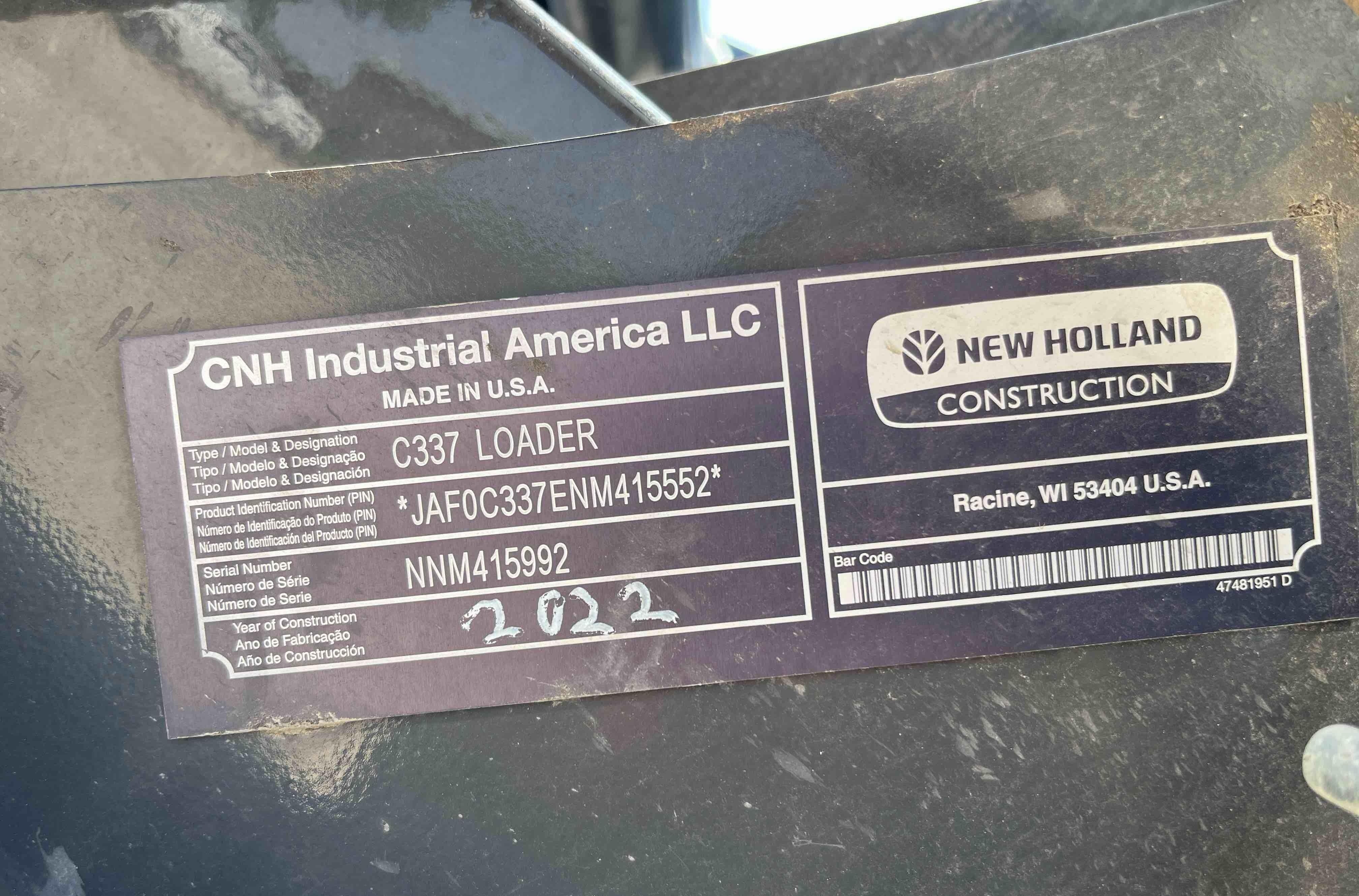 gallery 2022 New Holland C337 Compact Track Loader