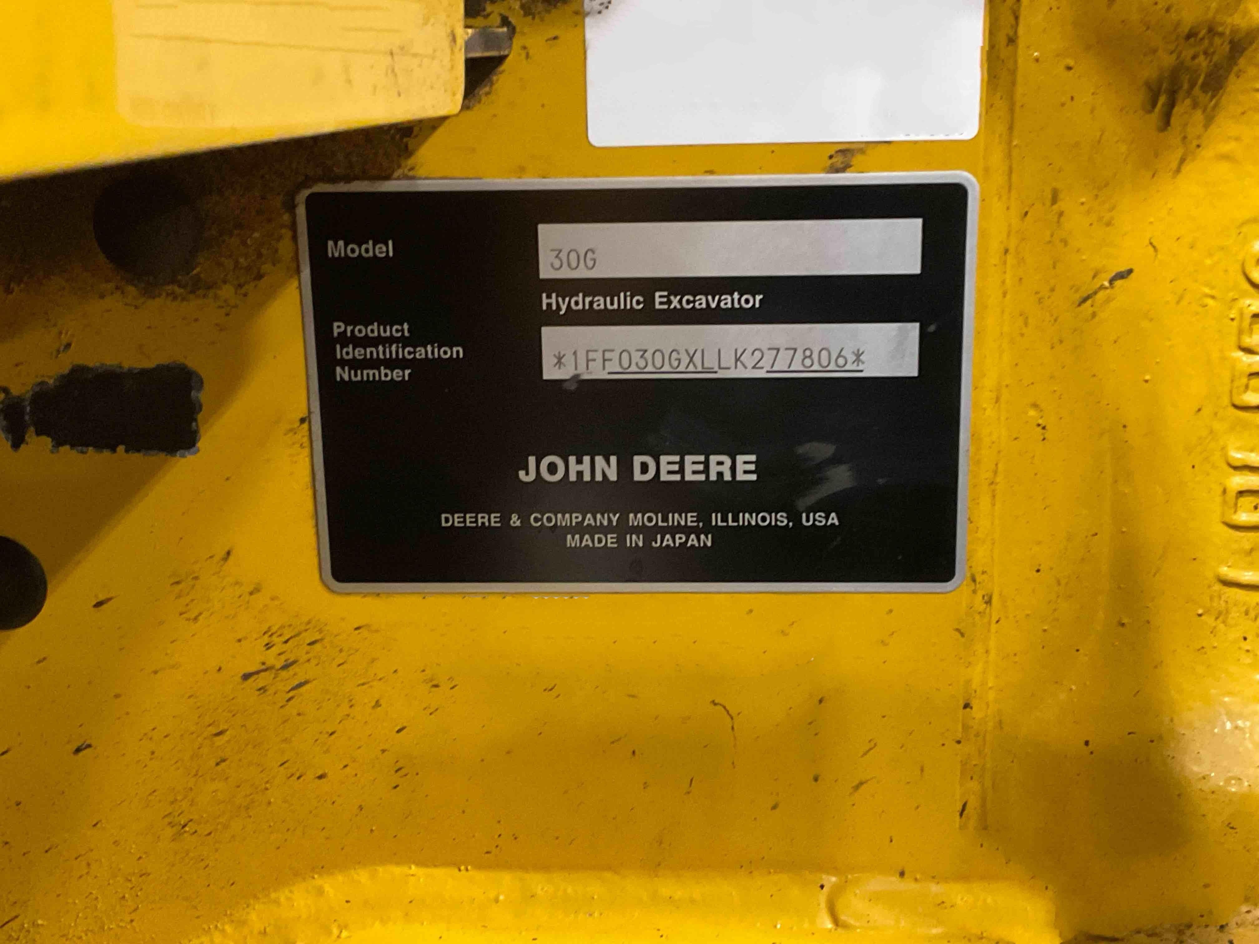 gallery 2022 John Deere 30G Compact Mini Excavator