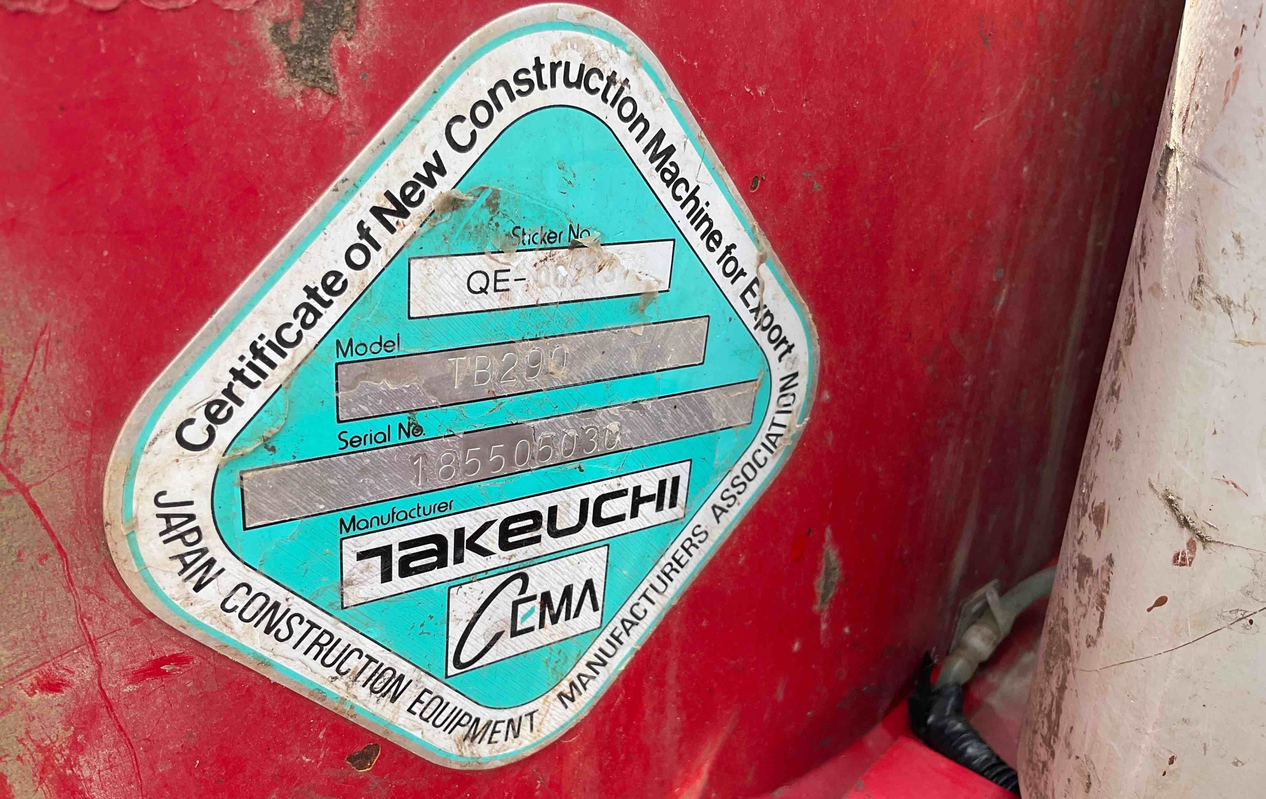 gallery 2017 Takeuchi TB290 Mini Excavator