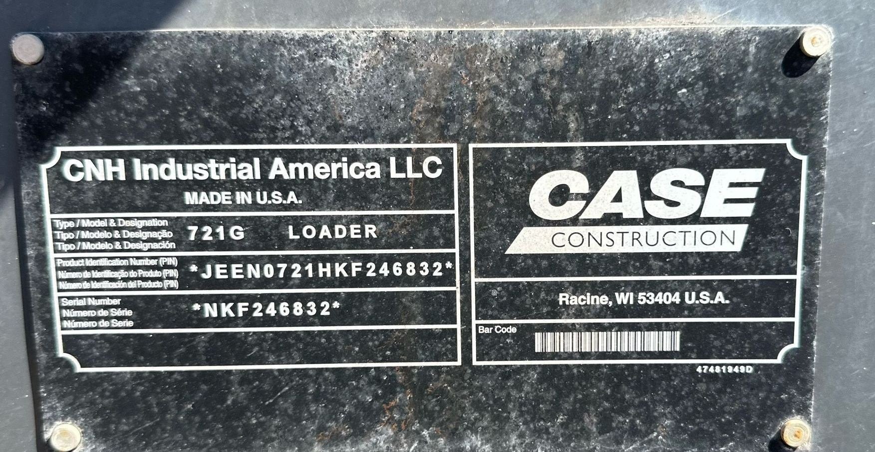 gallery 2019 Case 721G wheel loader