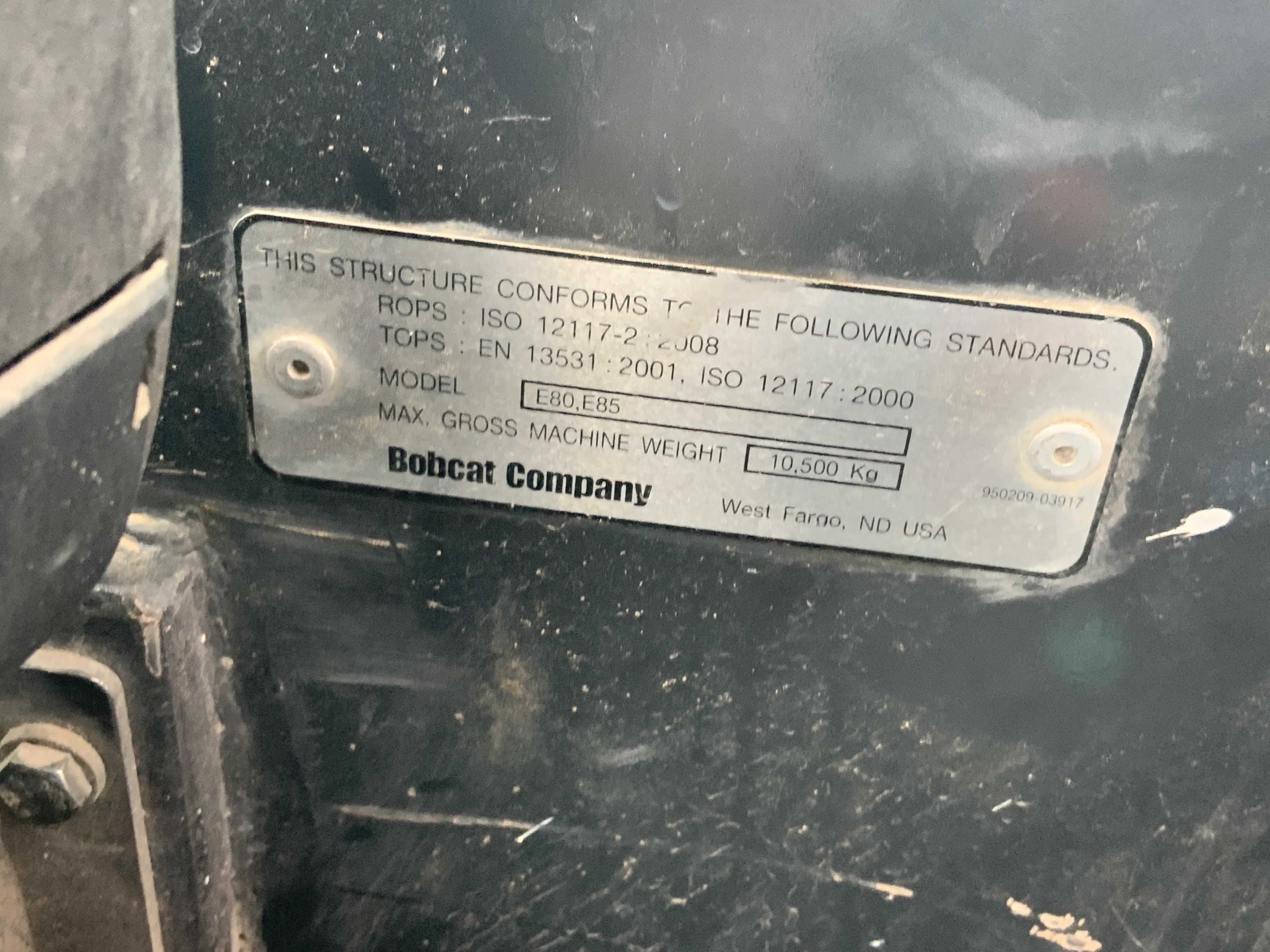 gallery 2014 Bobcat E85 Mini Excavator