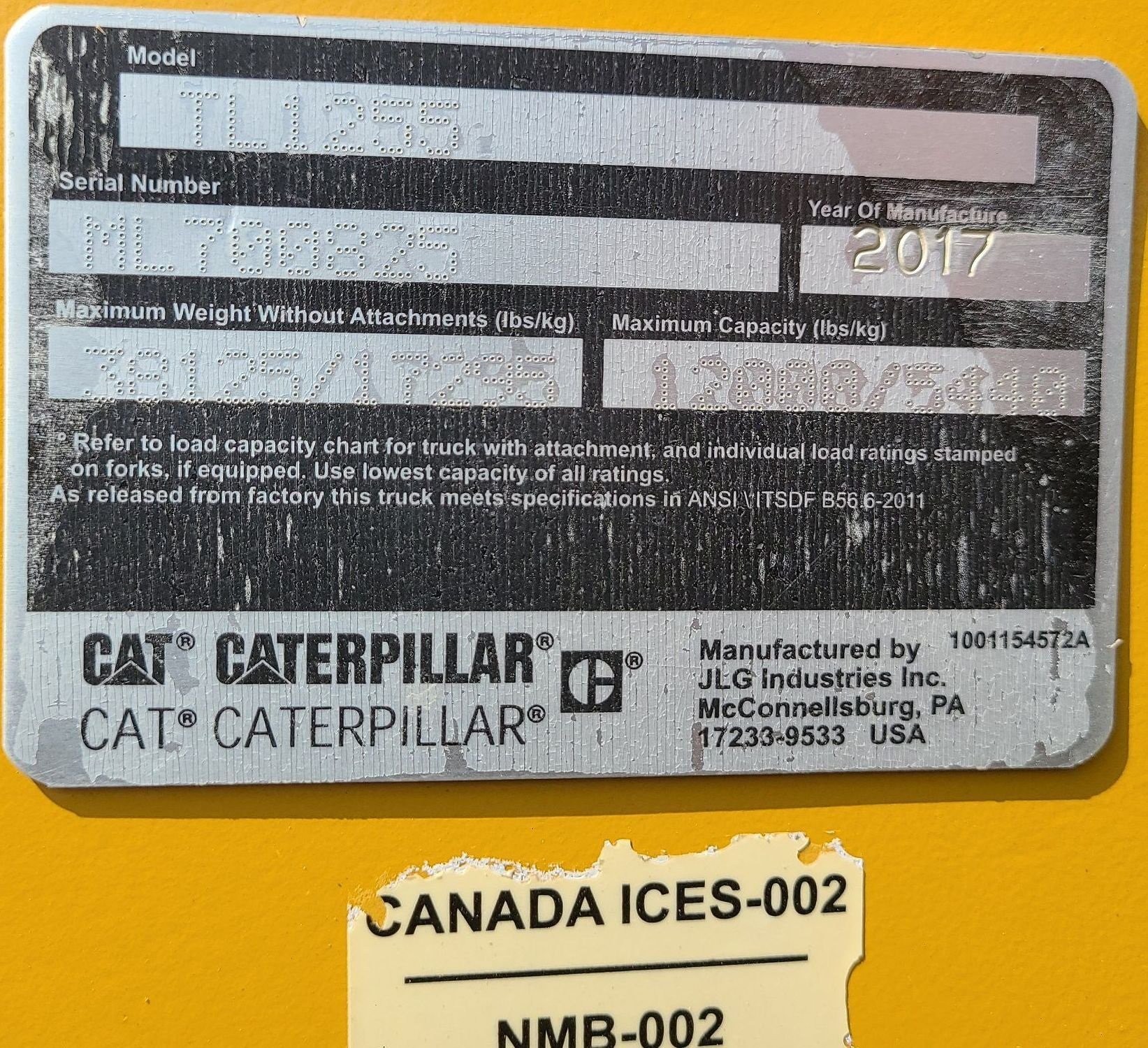 gallery 2017 Caterpillar TL1255D telehandler