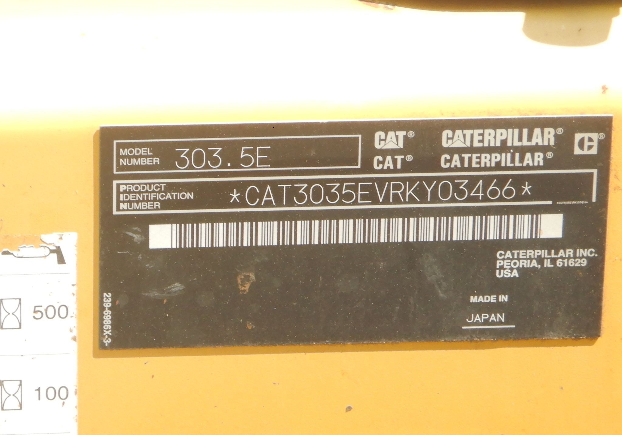 gallery 2014 Caterpillar 303.5E mini excavator