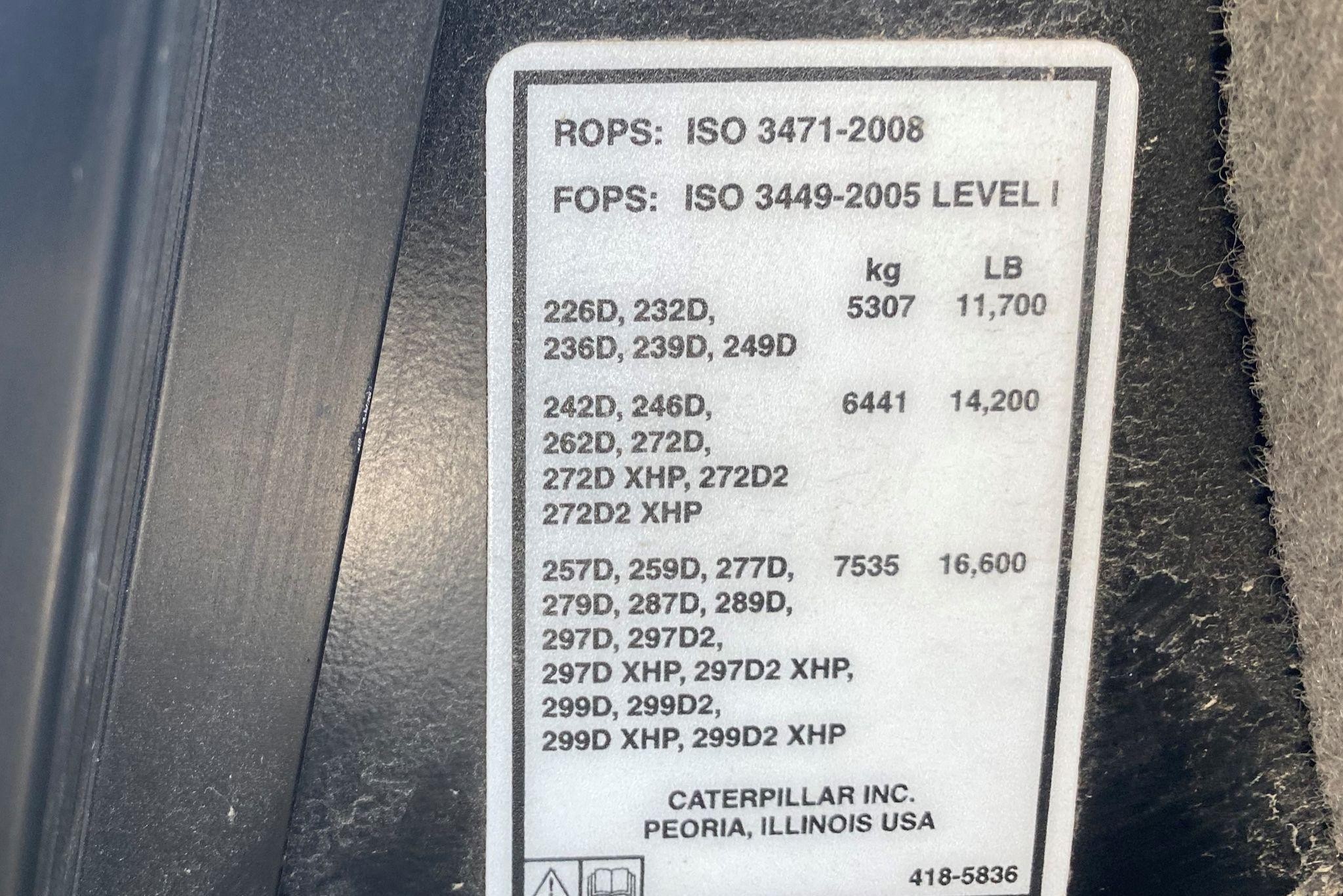 gallery 2018 Caterpillar 289D Tracked Skid Steer Loader