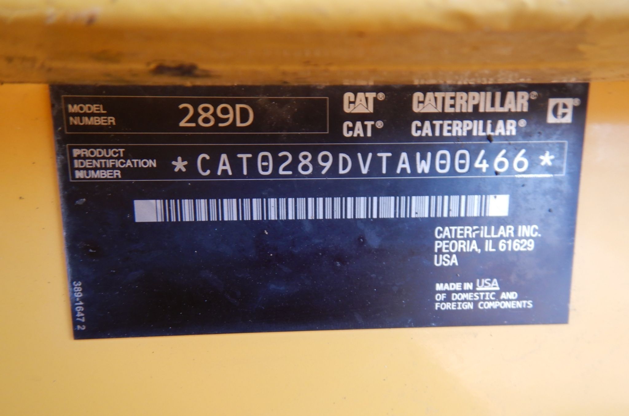 gallery 2015 Caterpillar 289D tracked skid steer loader