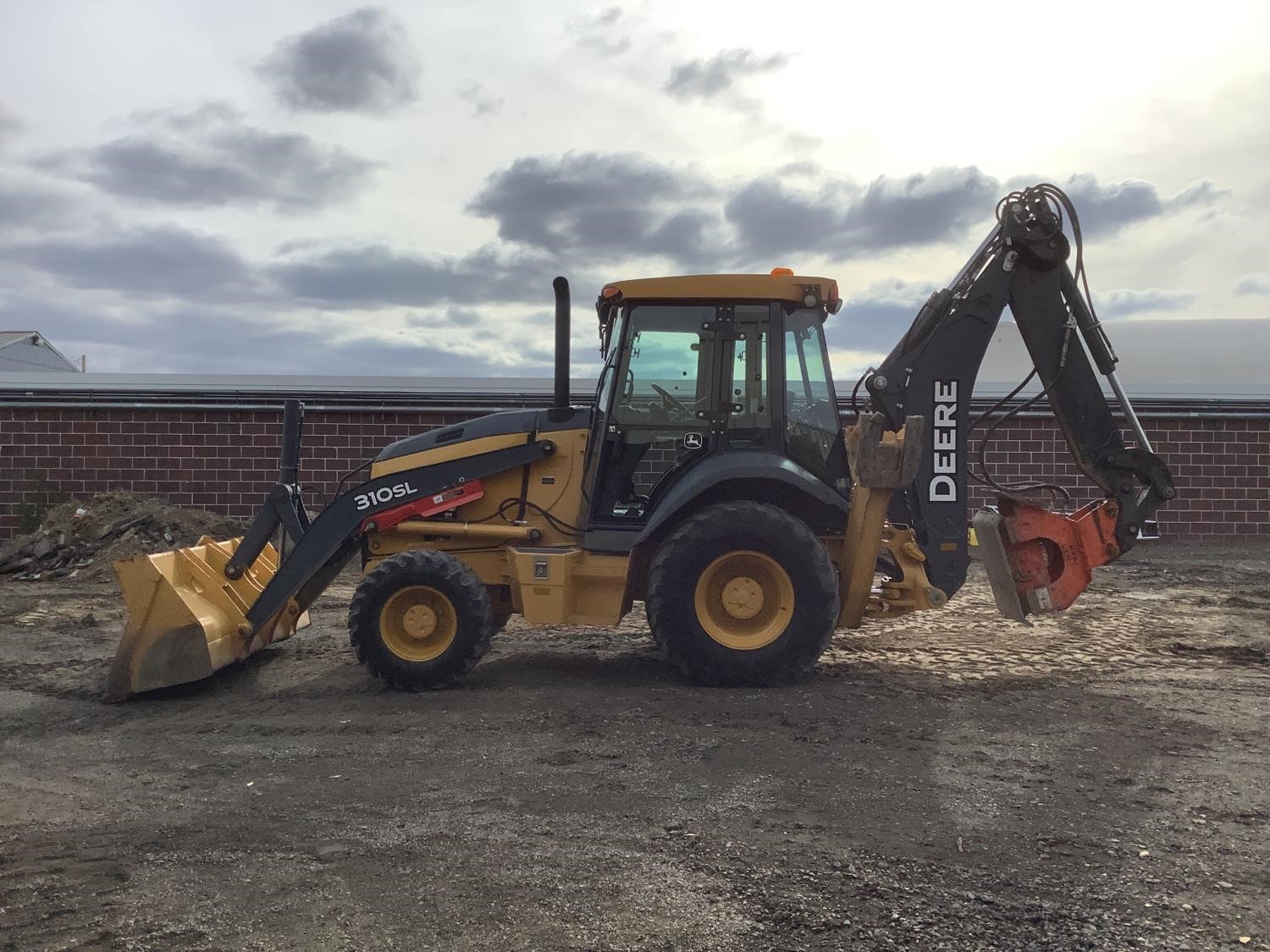 gallery 2015 John Deere 310SL 4x4 Loader Backhoe WExtendahoe, Compactor & Bucket
