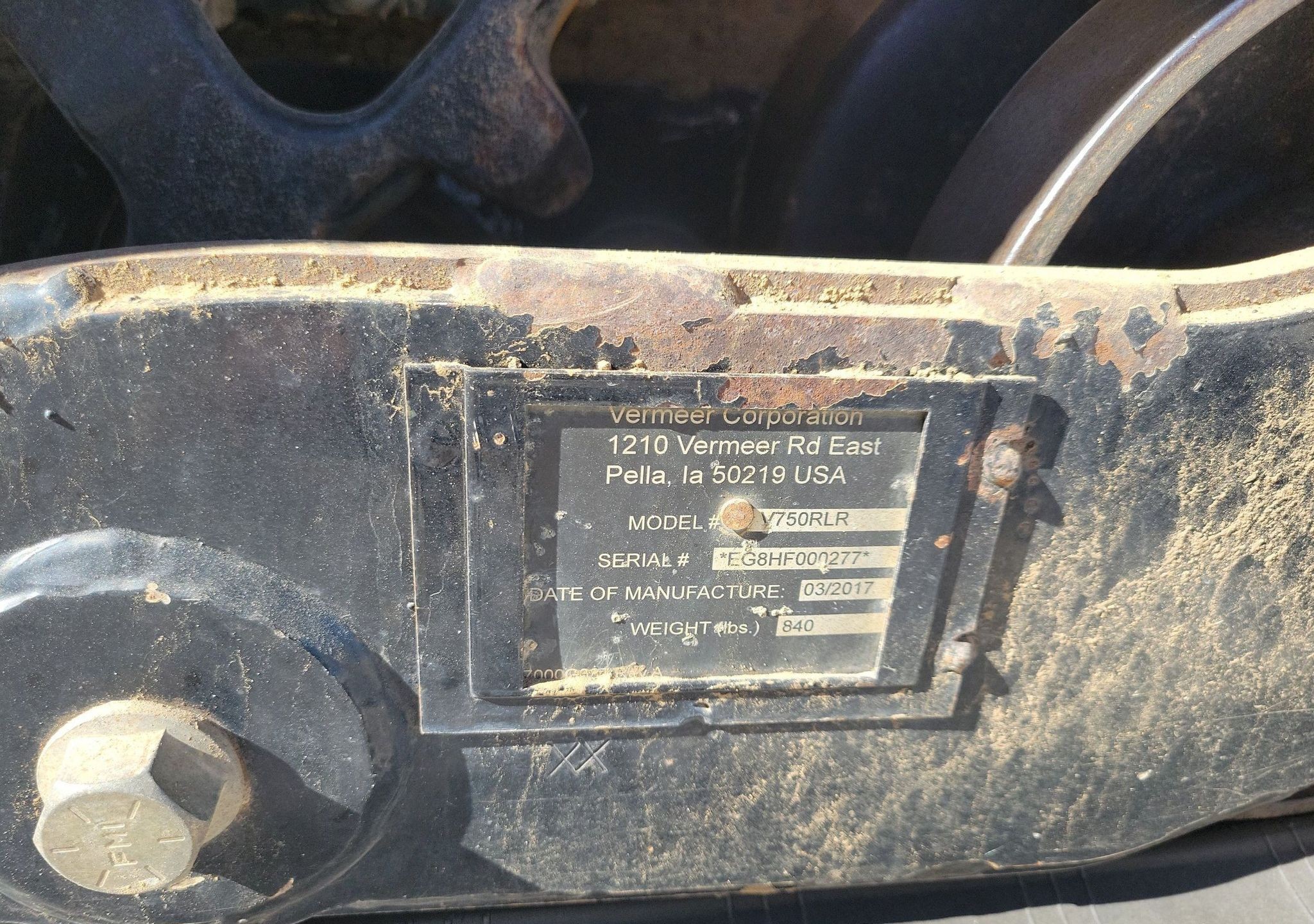 gallery 2017 Vermeer RTX750 trencher