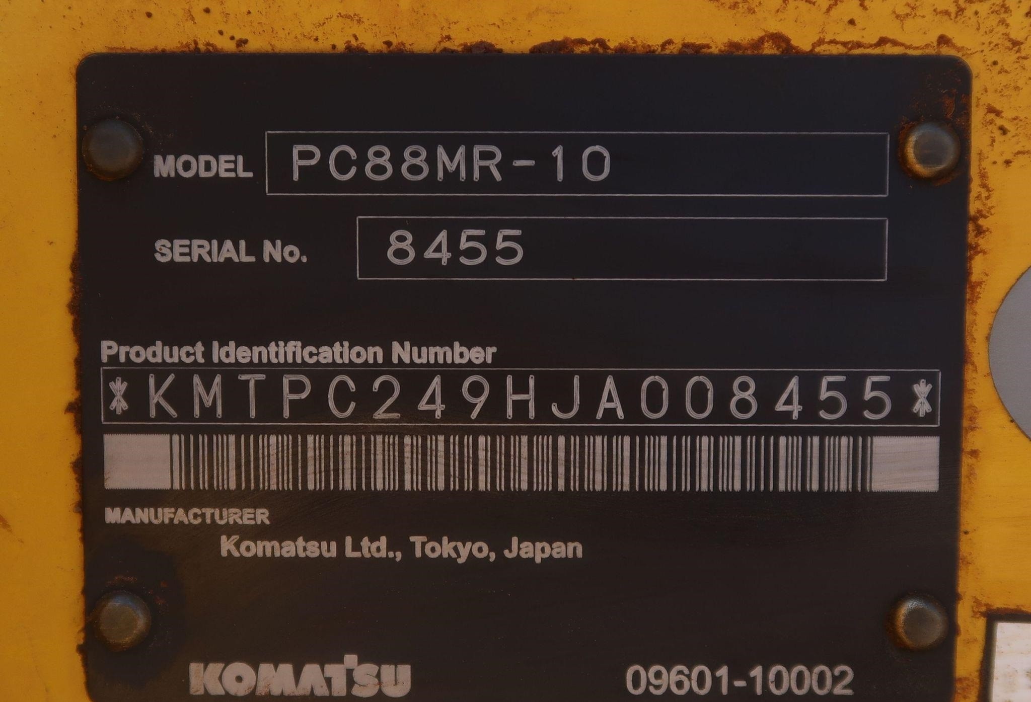 gallery 2018 Komatsu PC88MR-10  mini excavator