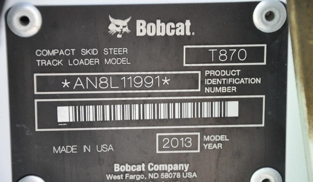 gallery 2013 Bobcat T870 Compact Track Loader