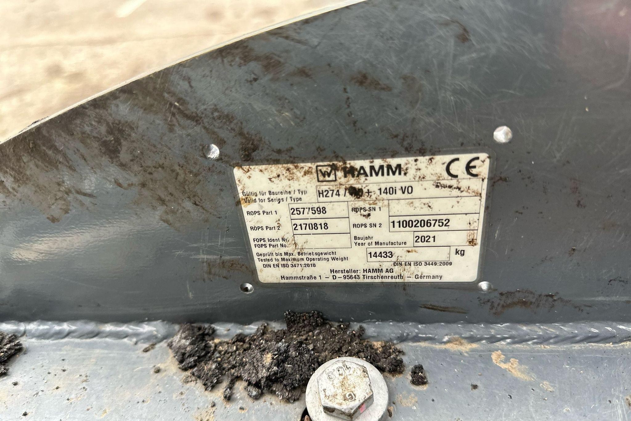 gallery 2021 Hamm HD 140i double drum vibratory roller
