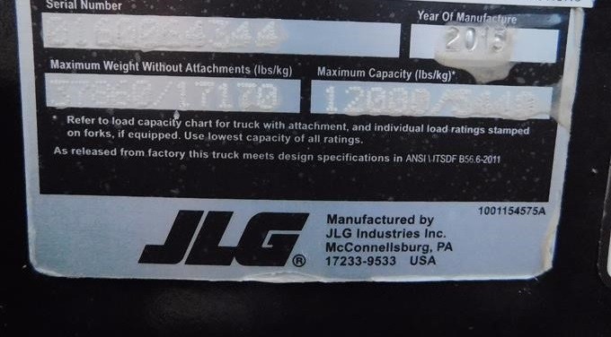 gallery 2015 JLG G12-55A 4x4x4 Telehandler