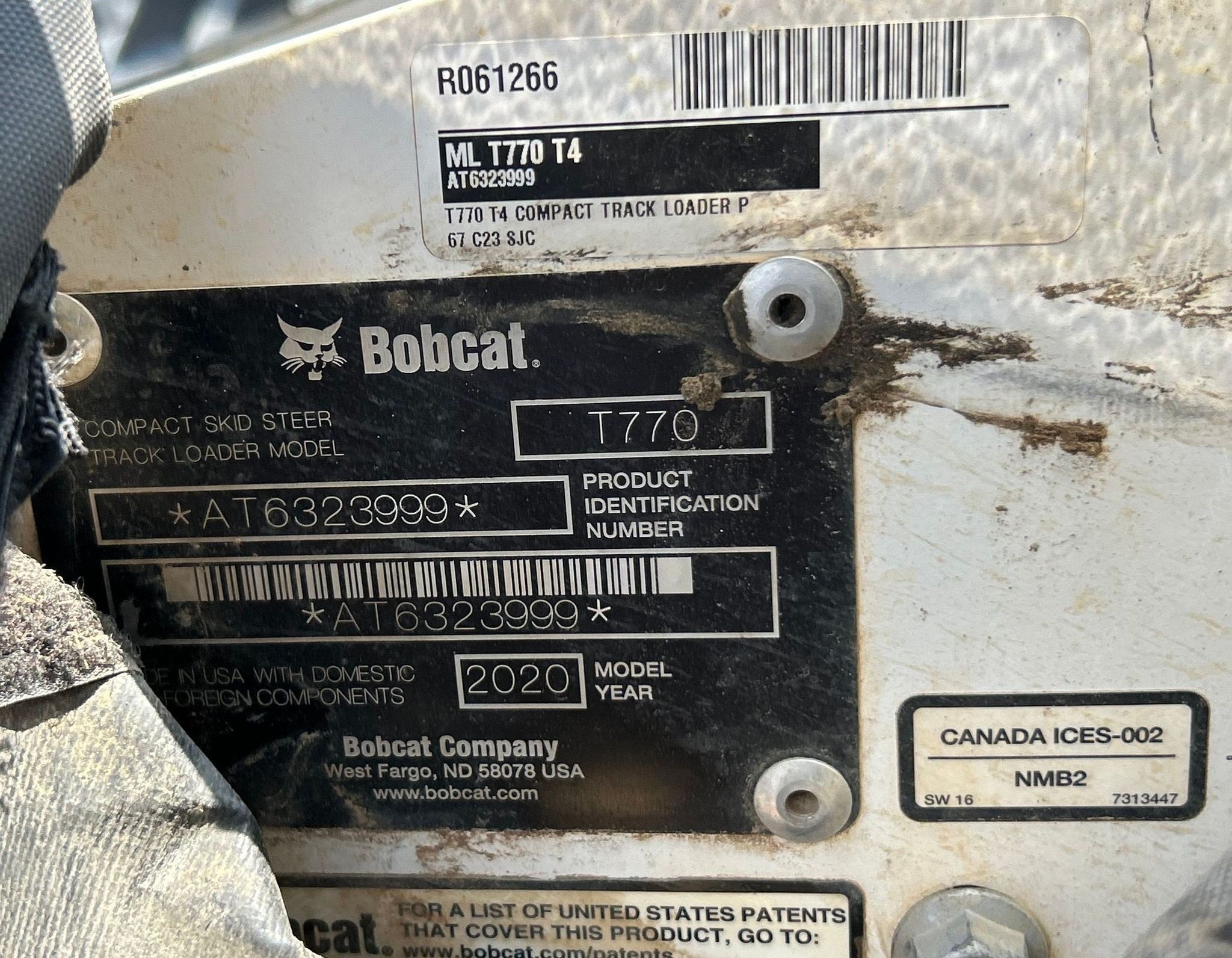 gallery 2020 Bobcat T770 tracked skid steer loader
