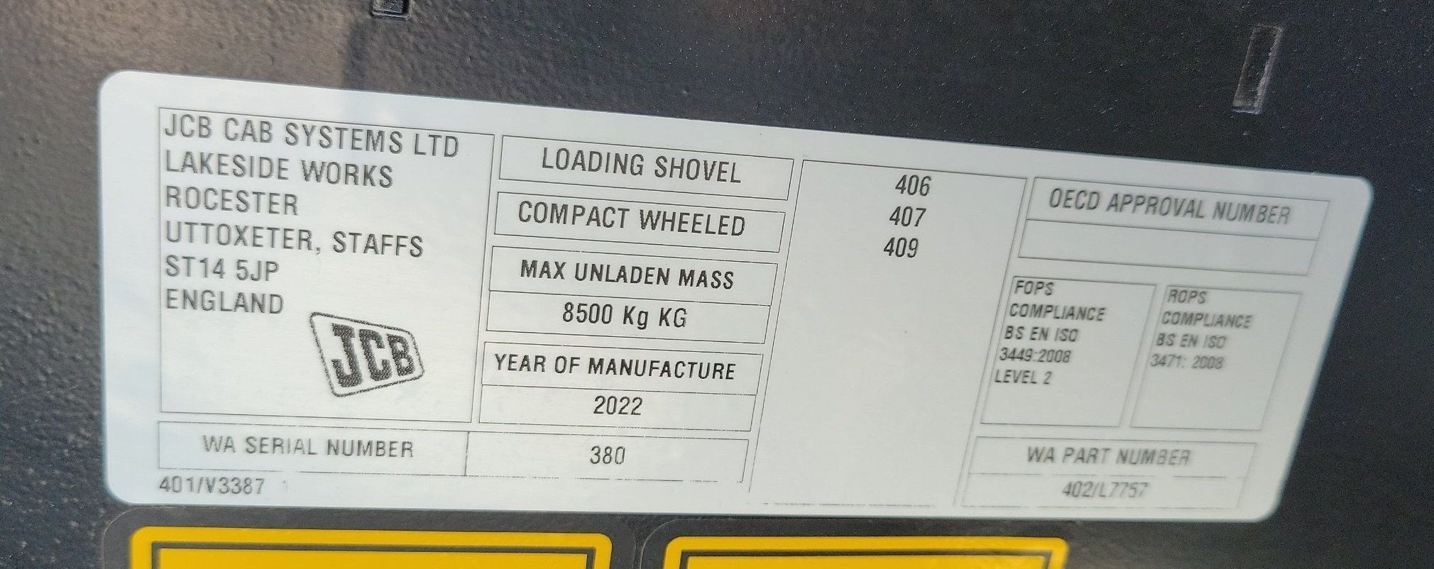 gallery 2022 JCB 407 wheel loader