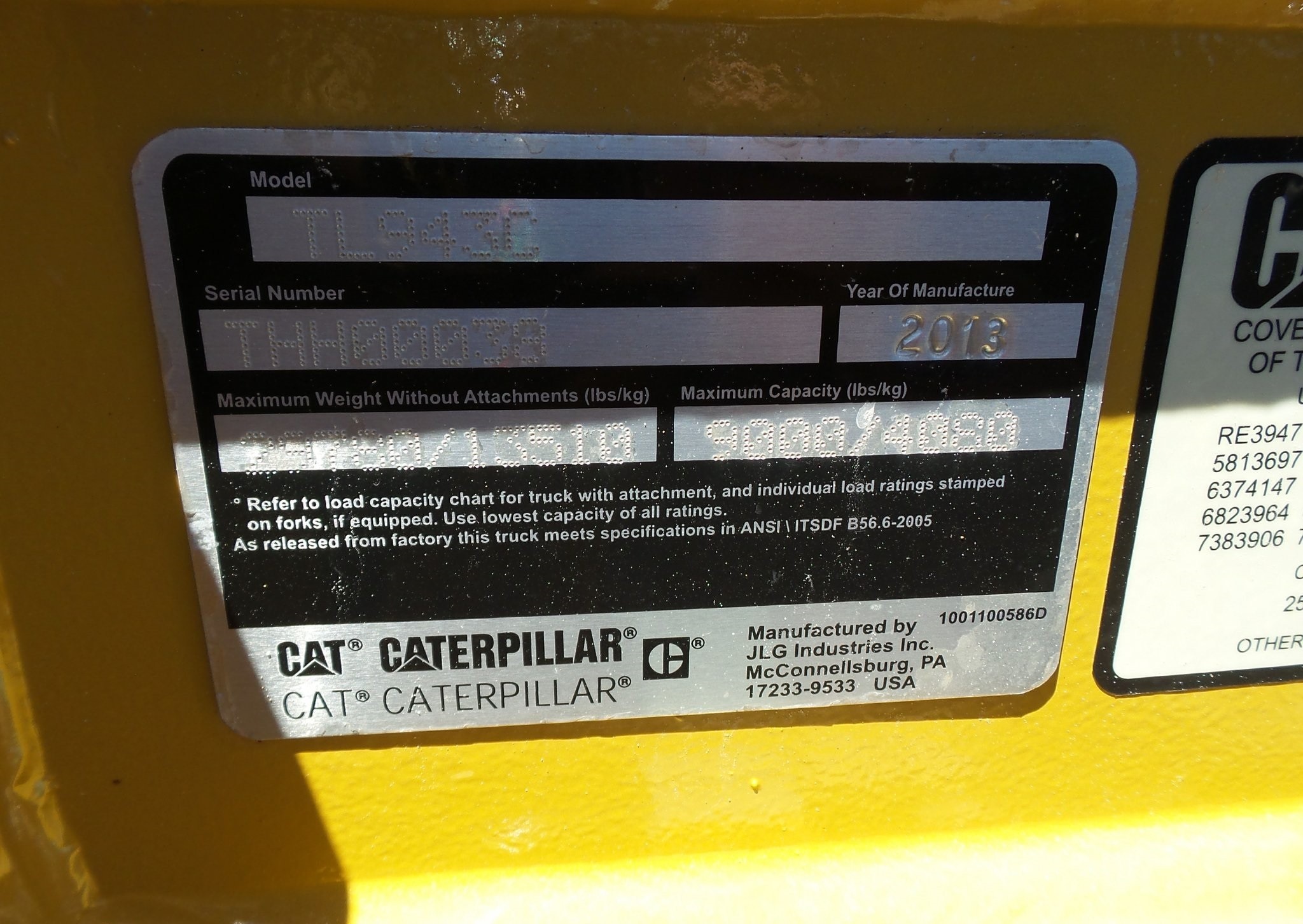 gallery 2013 Caterpillar TL943C telehandler