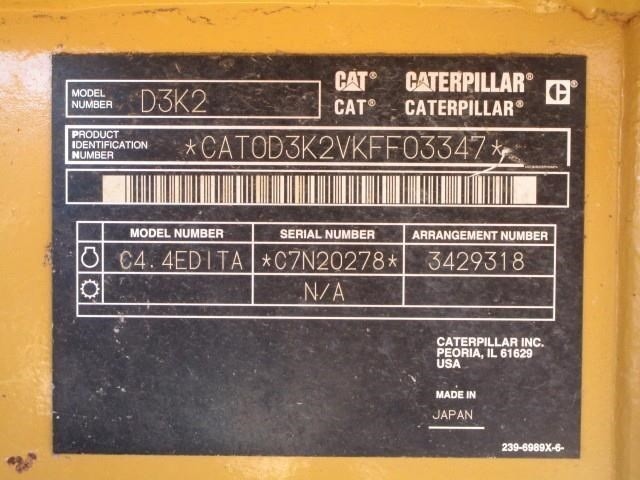 gallery 2014 Caterpillar D3K2 XL Crawler Dozer Tractor 6 Way Blade