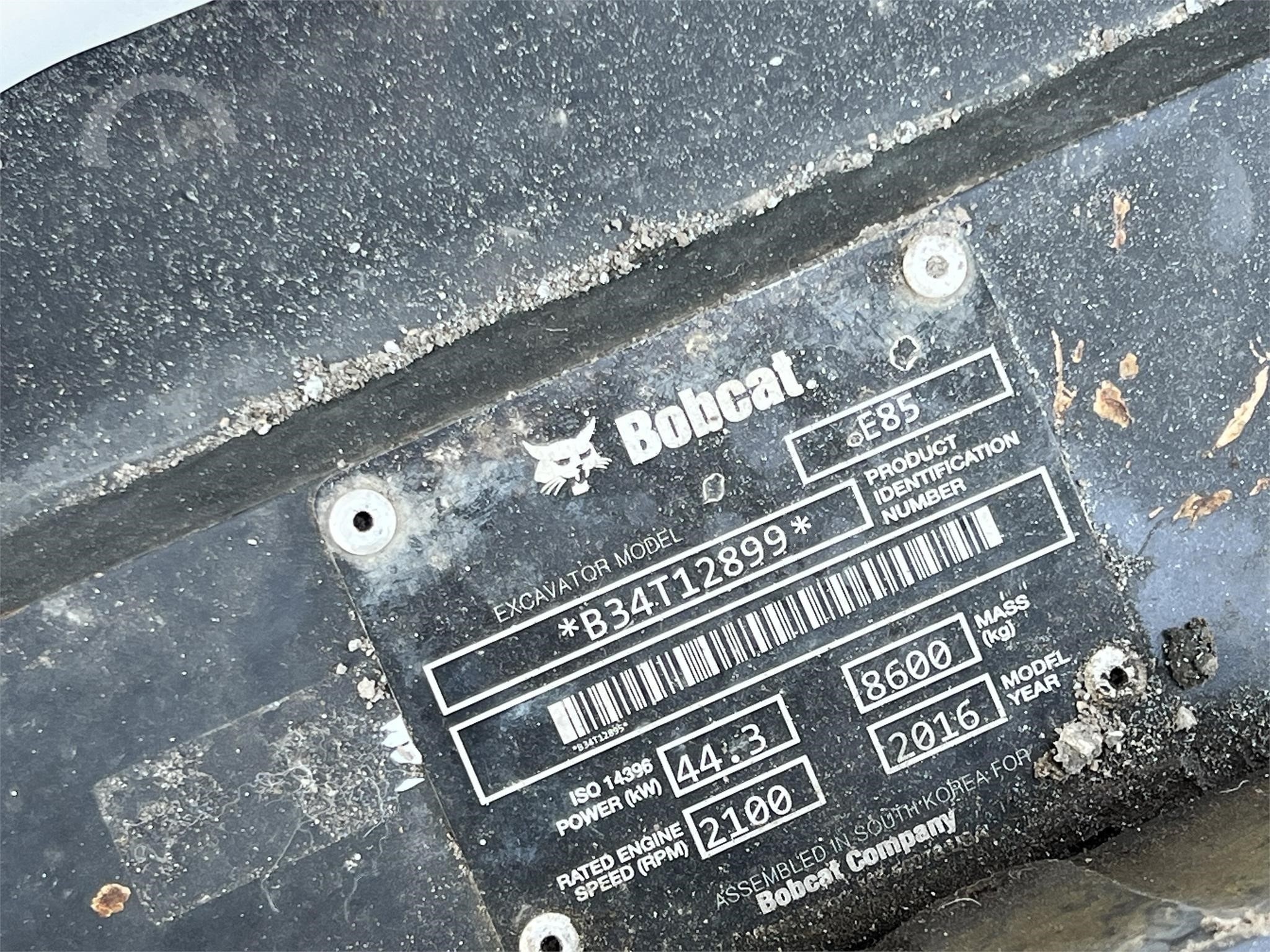 gallery 2016 BOBCAT E85  Mini Excavator