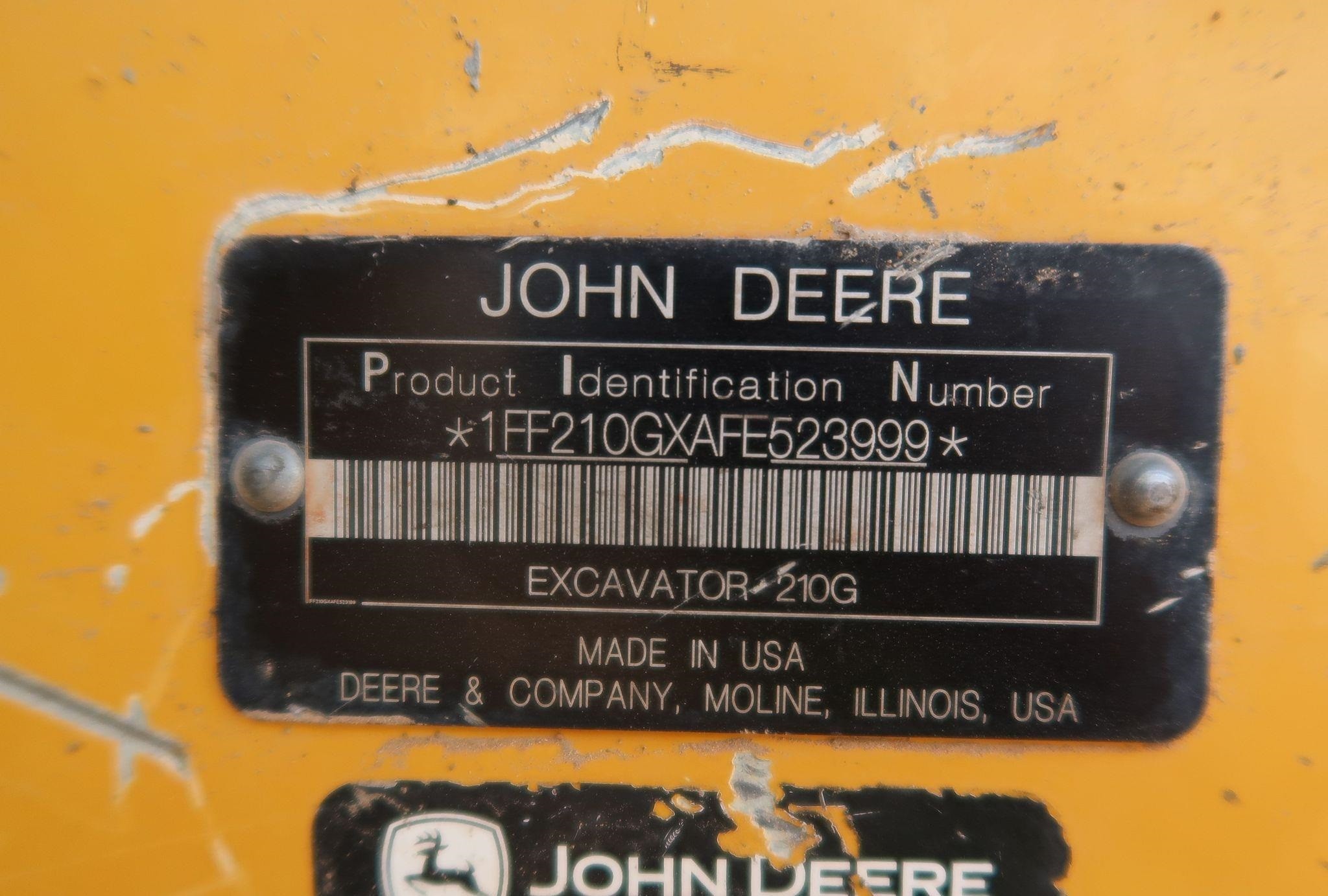 gallery 2015 John Deere 210G LC  excavator