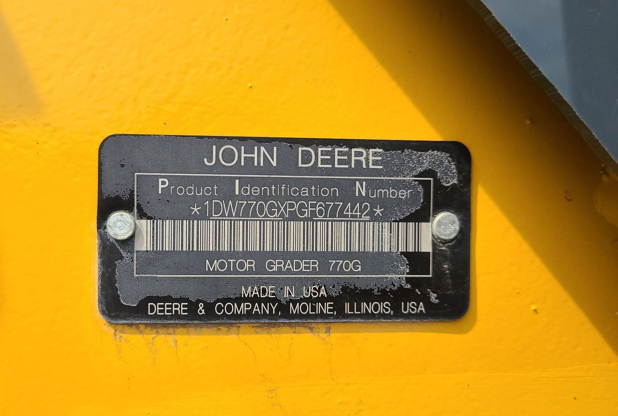 gallery 2016 John Deere 770G motor grader