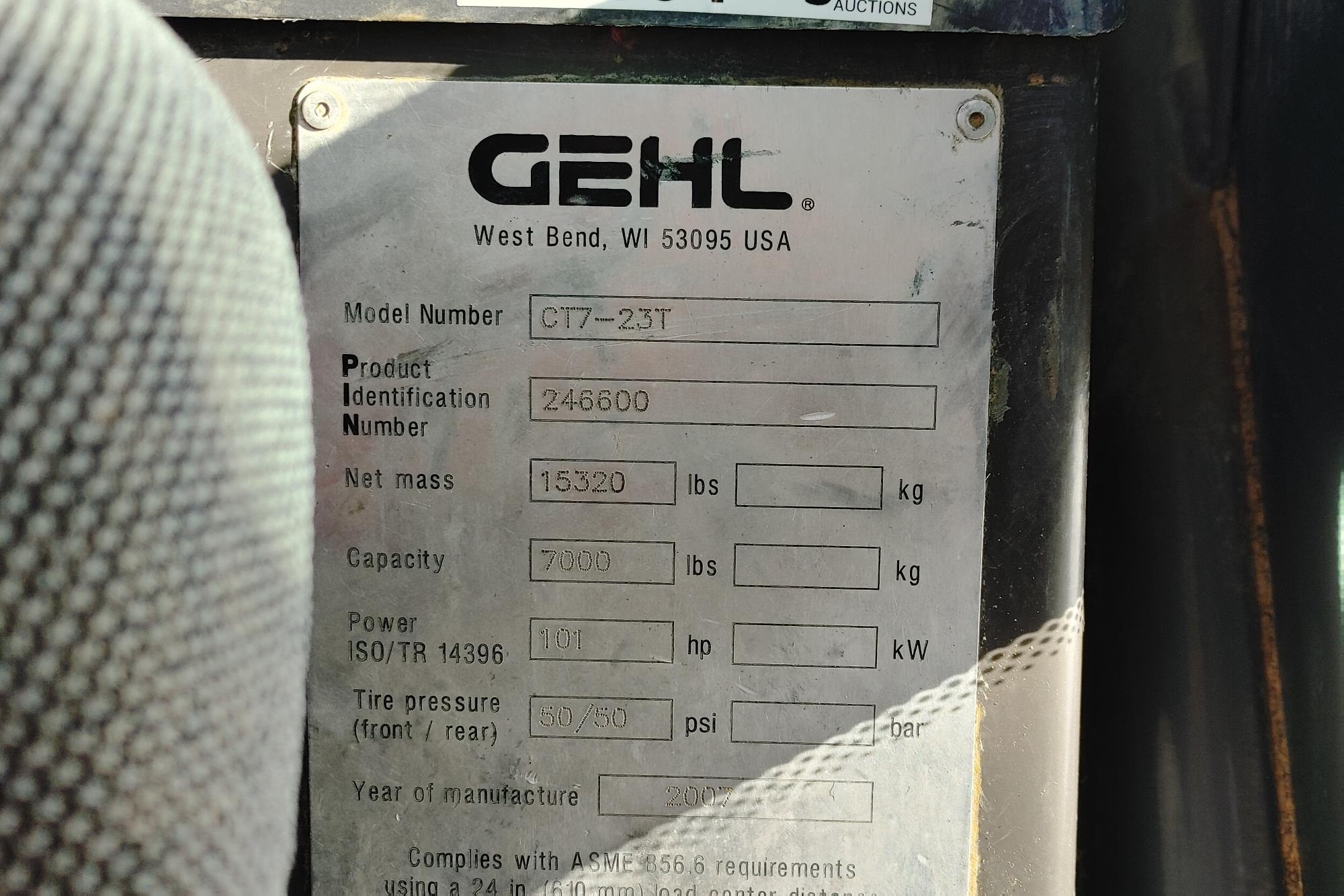 gallery 2007 Gehl CT7-23T 4x4x4 Telehandler