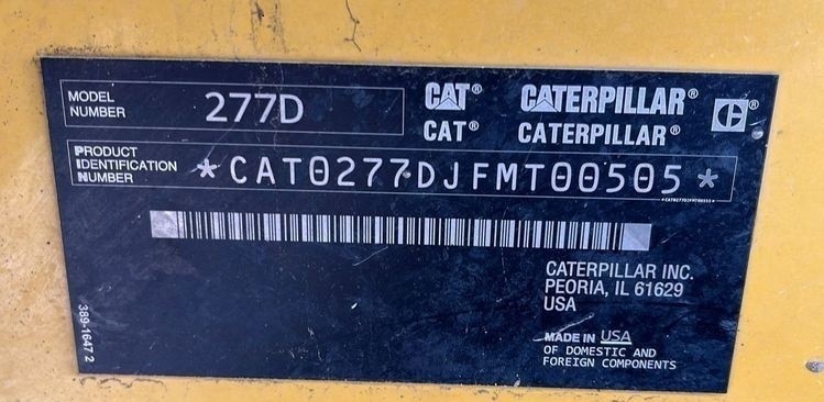 gallery 2015 Caterpillar 277D tracked skid steer loader