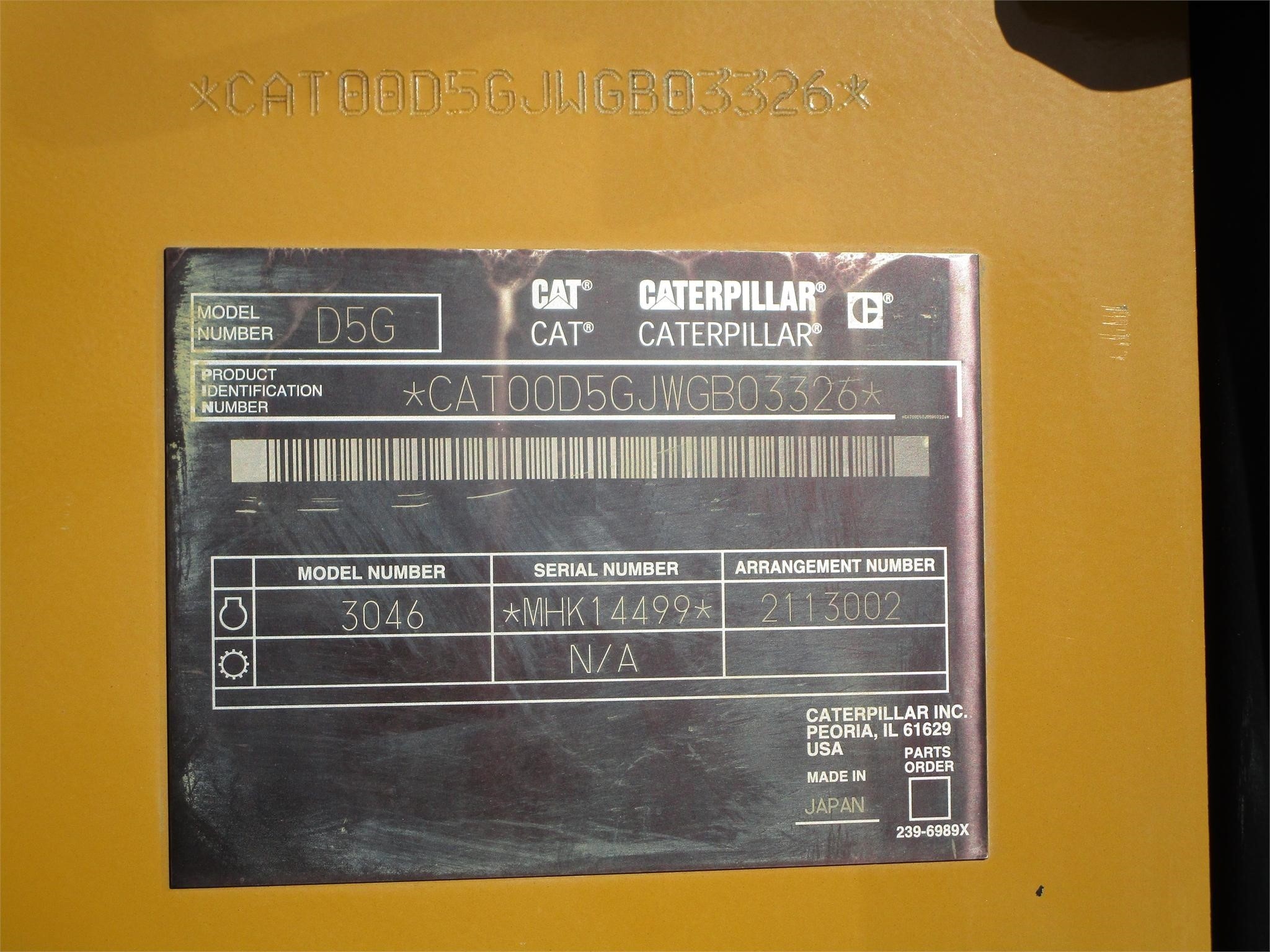 gallery 2006 Caterpillar D5G XL Bulldozer Diesel Crawler Tractor