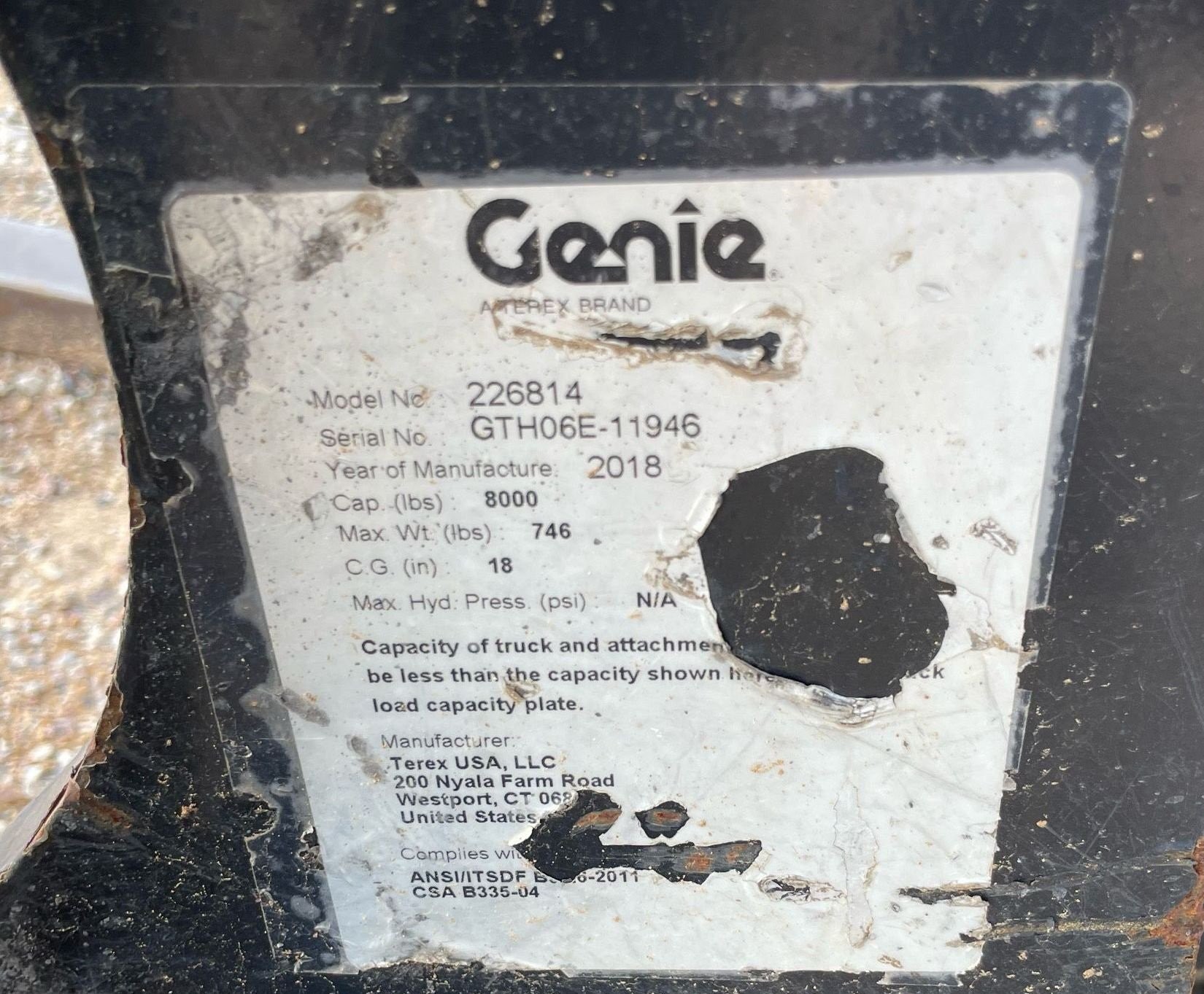gallery 2018 Genie GTH-636 telehandler