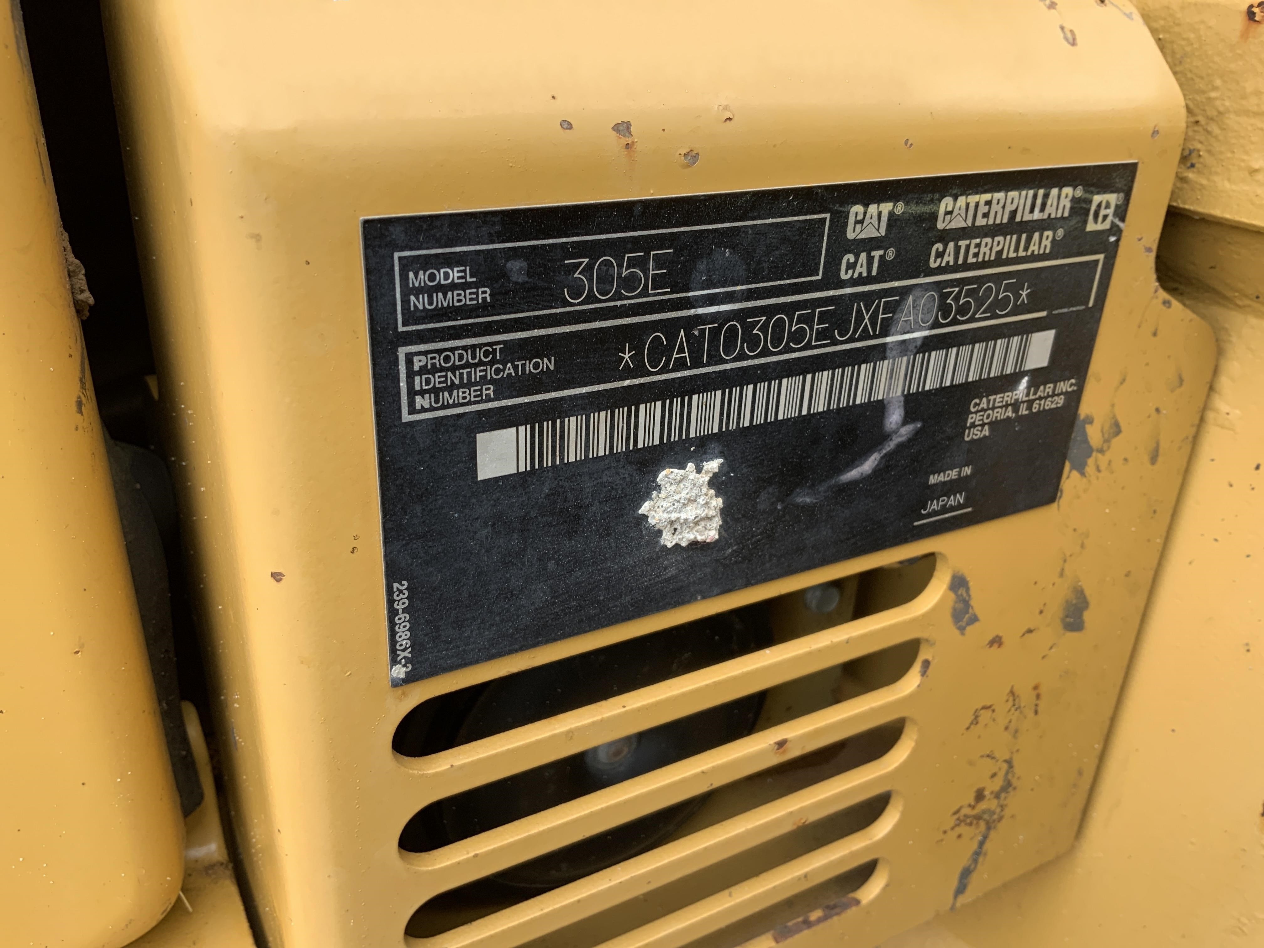 gallery 2014 Caterpillar 305E Mini Excavator