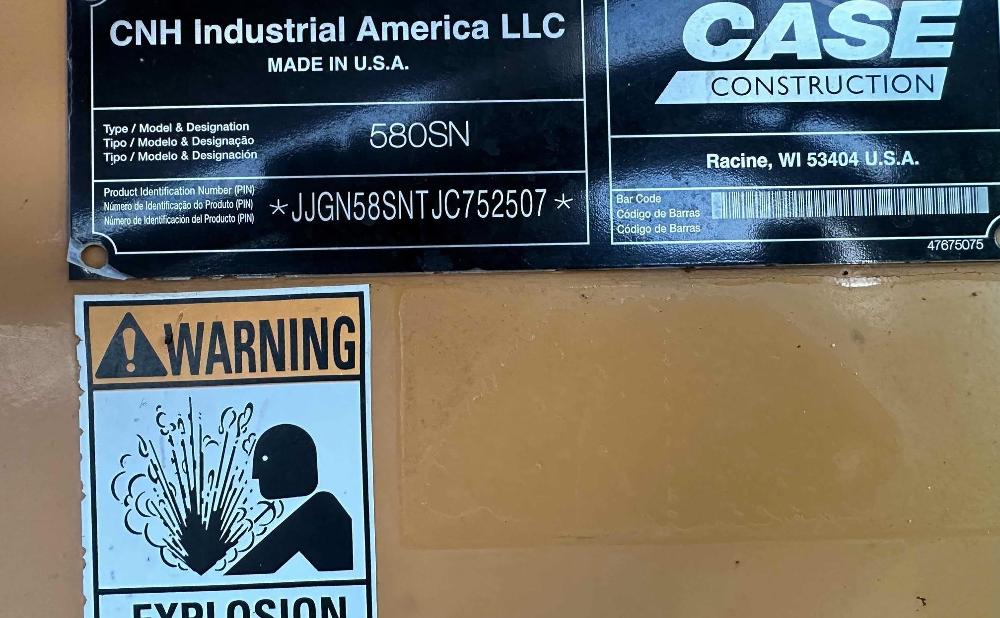 gallery 2018 CASE 580SN Backhoe