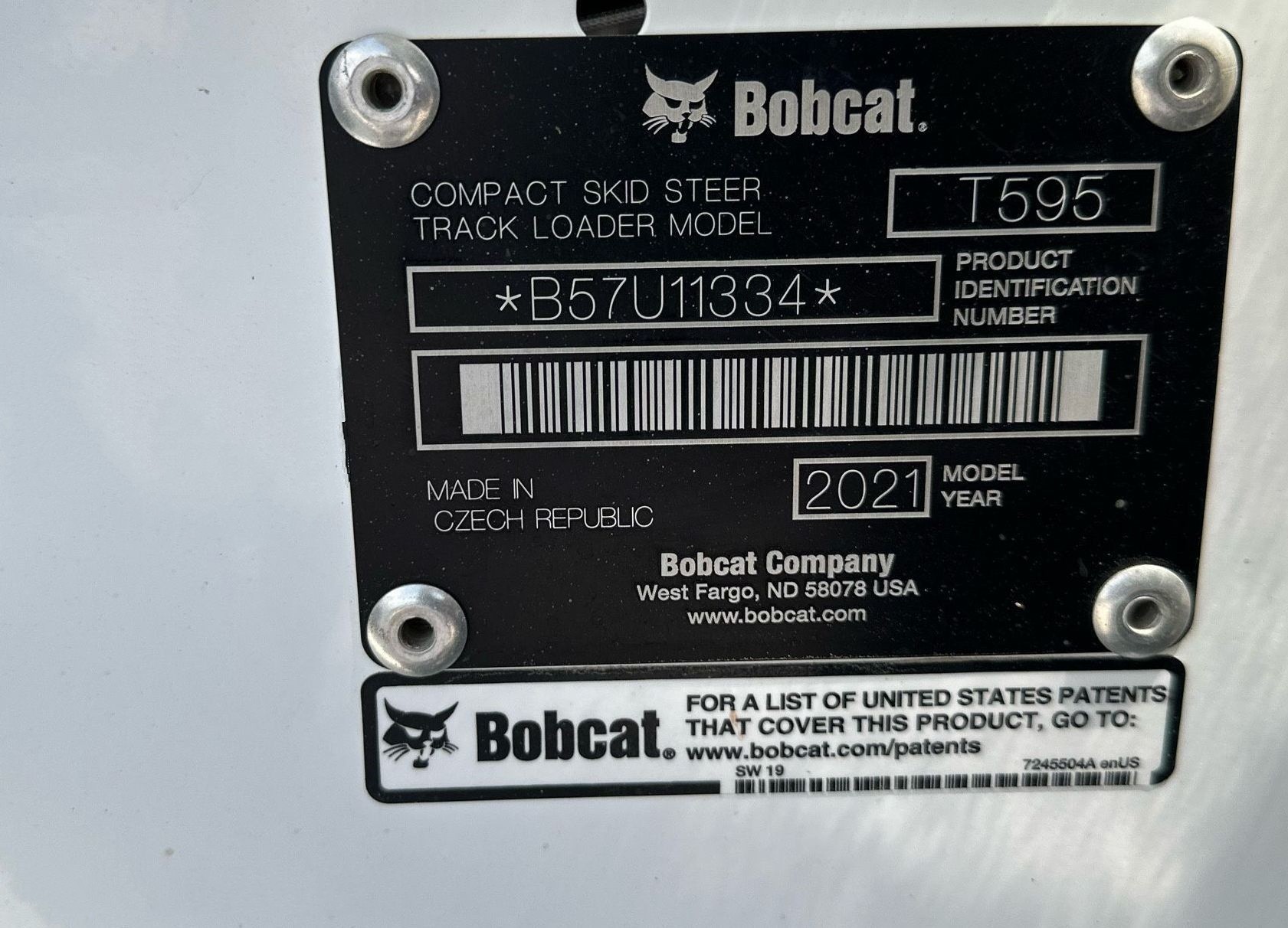 gallery 2021 Bobcat T595 tracked skid steer loader